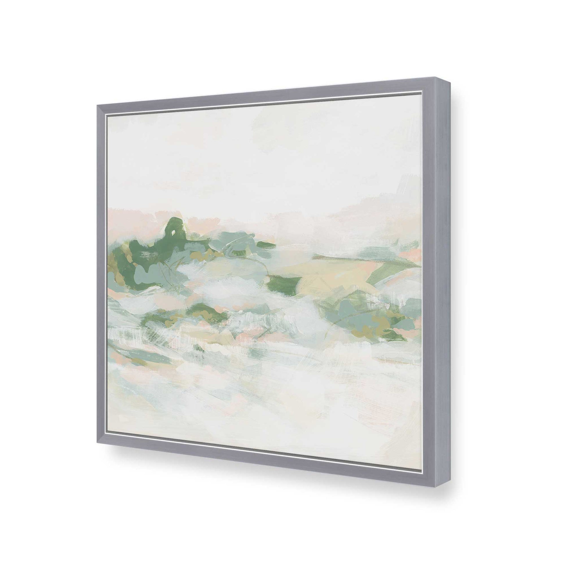 [Color:Polished Chrome], Picture of art in a Polished Chrome frame at an angle