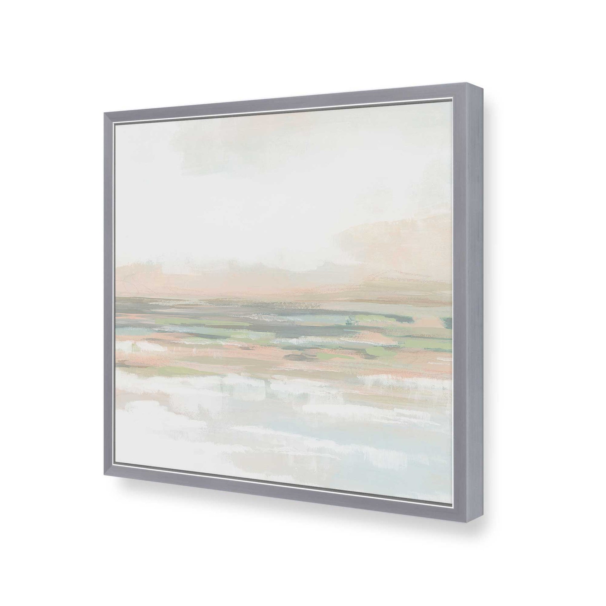 [Color:Polished Chrome], Picture of art in a Polished Chrome frame at an angle