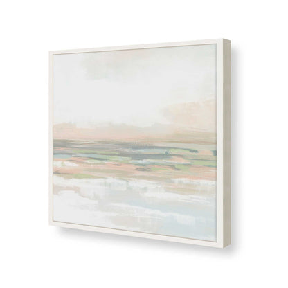 [Color:Opaque White], Picture of art in a Opaque White frame at an angle