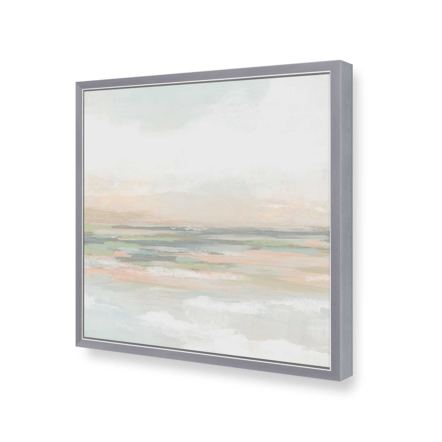 [Color:Polished Chrome], Picture of art in a Polished Chrome frame at an angle