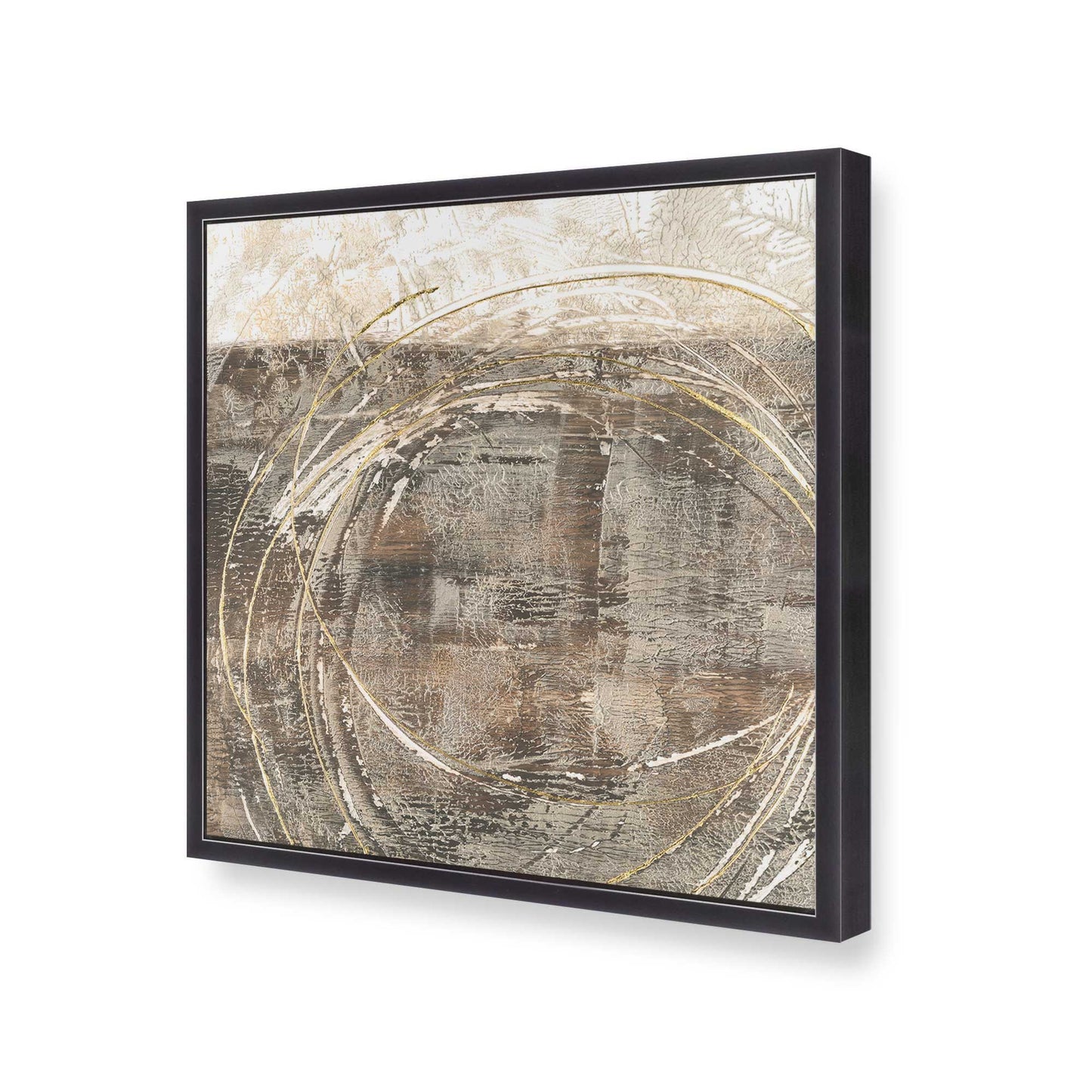[Color:Weathered Zinc], Picture of art in a Weathered Zinc frame at an angle