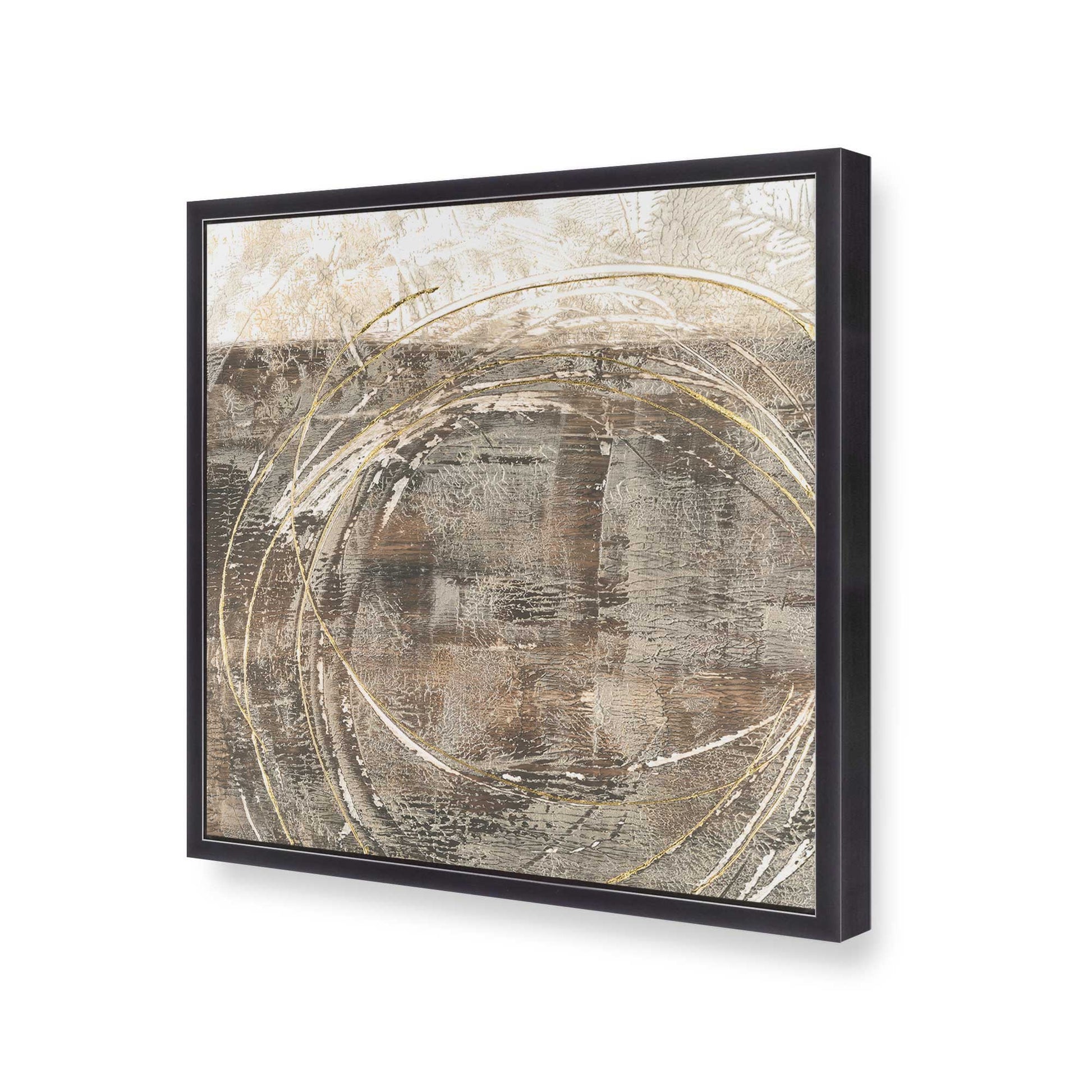 [Color:Weathered Zinc], Picture of art in a Weathered Zinc frame at an angle