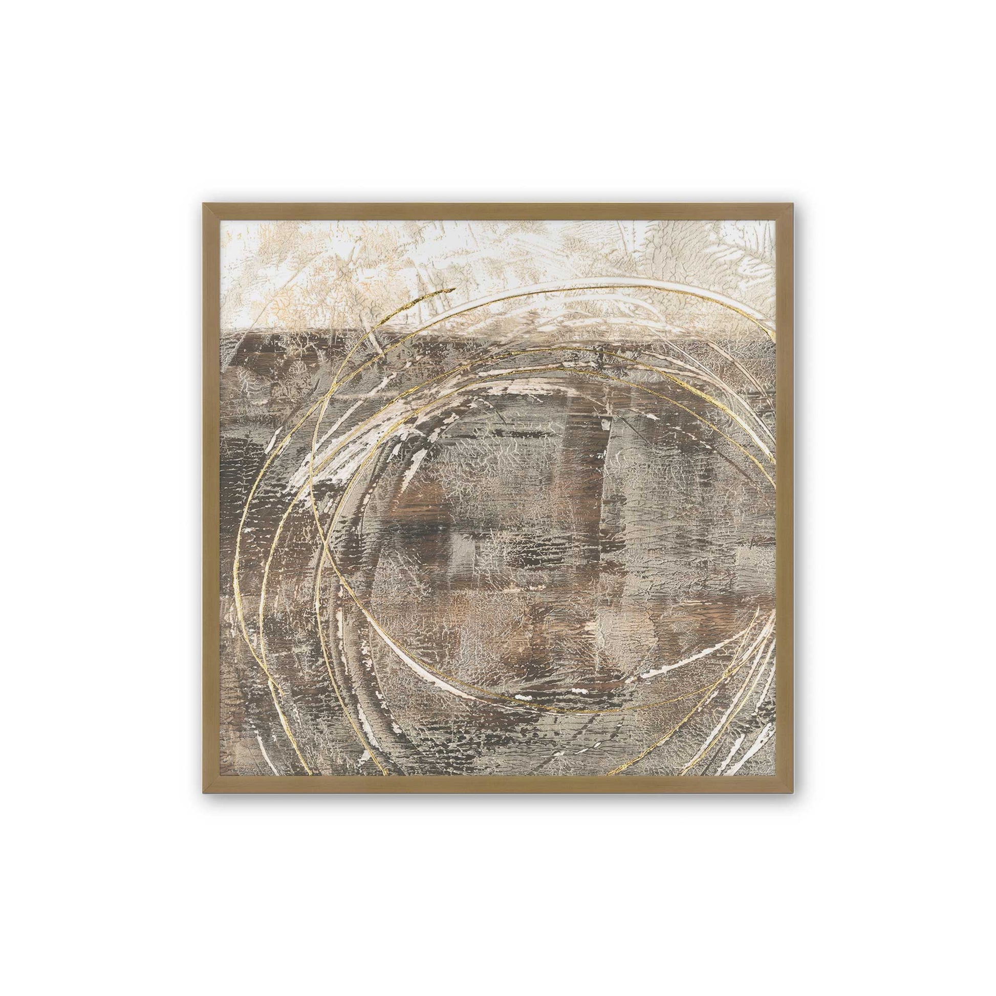 [Color:Brushed Gold], Picture of art in a Brushed Gold frame