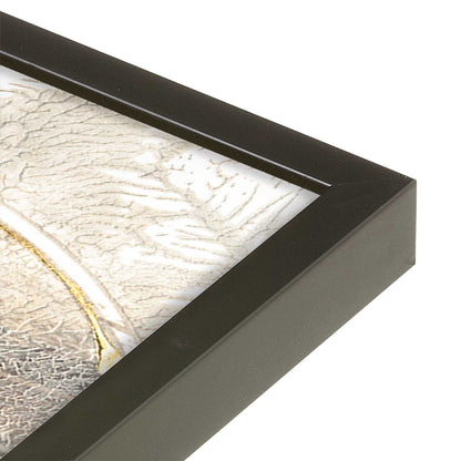 [Color:Satin Black], Picture of art in a Satin Black frame of the corner