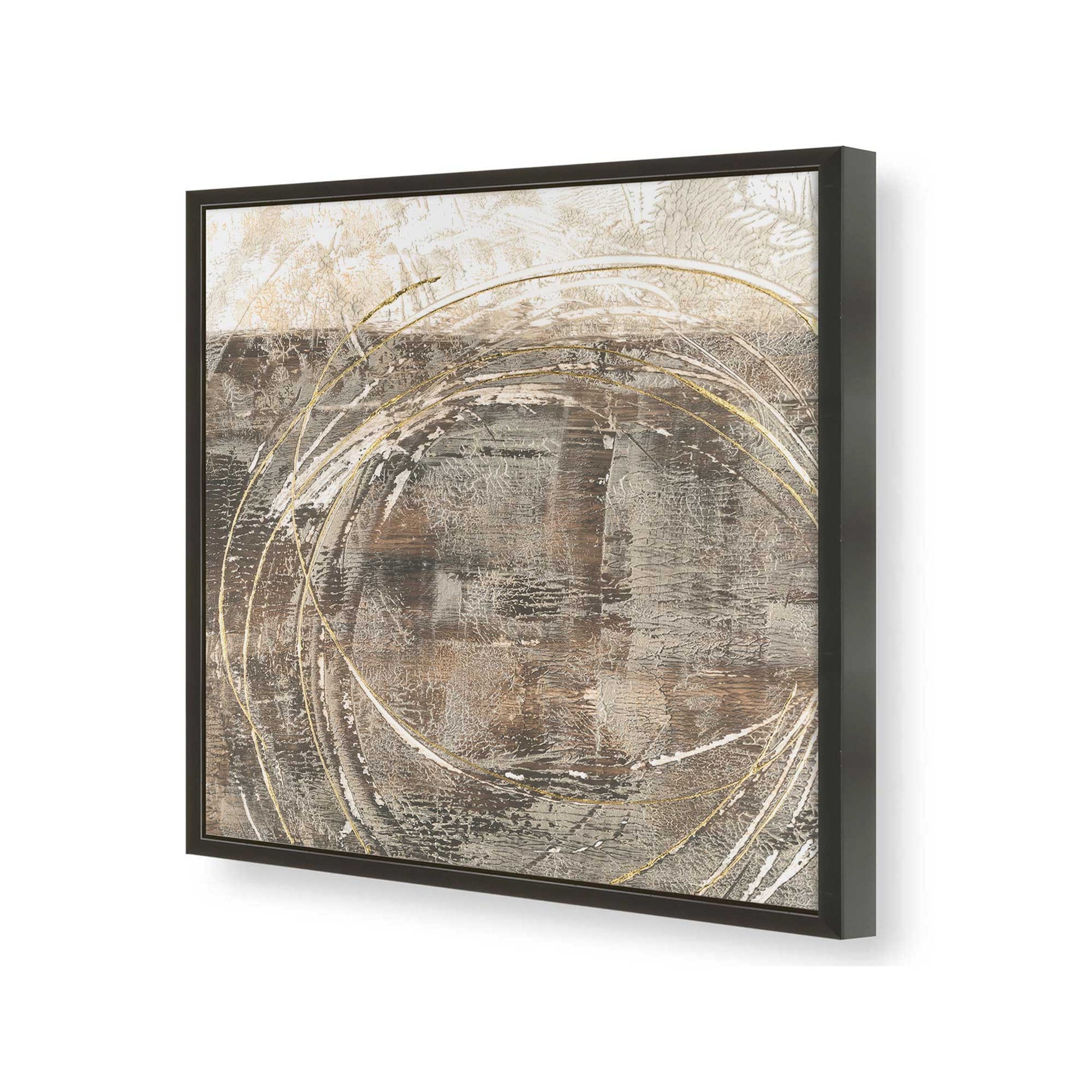 [Color:Satin Black], Picture of art in a Satin Black frame at an angle