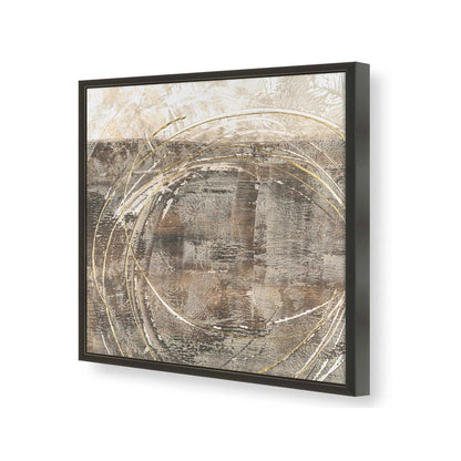 [Color:Satin Black], Picture of art in a Satin Black frame at an angle
