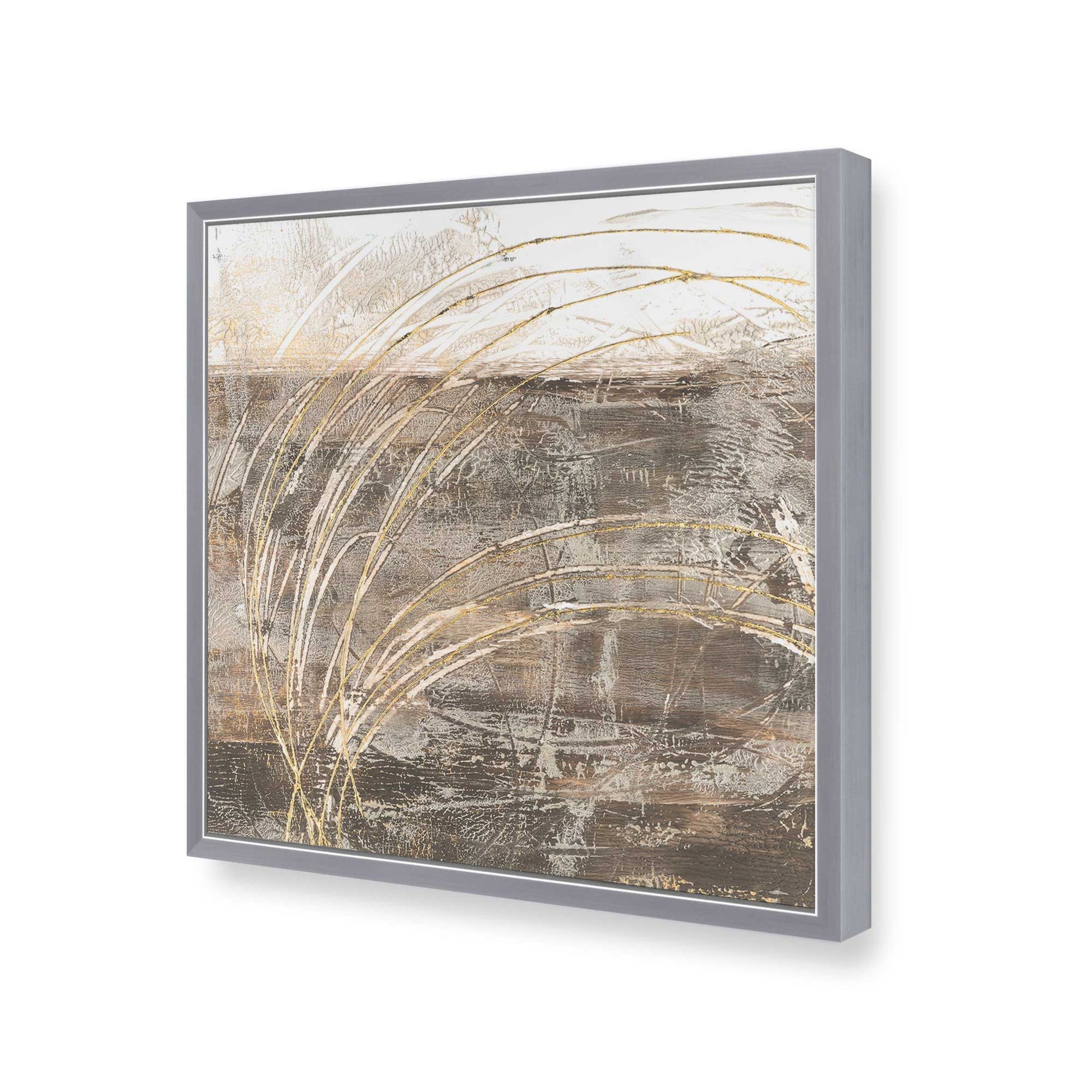 [Color:Polished Chrome], Picture of art in a Polished Chrome frame at an angle