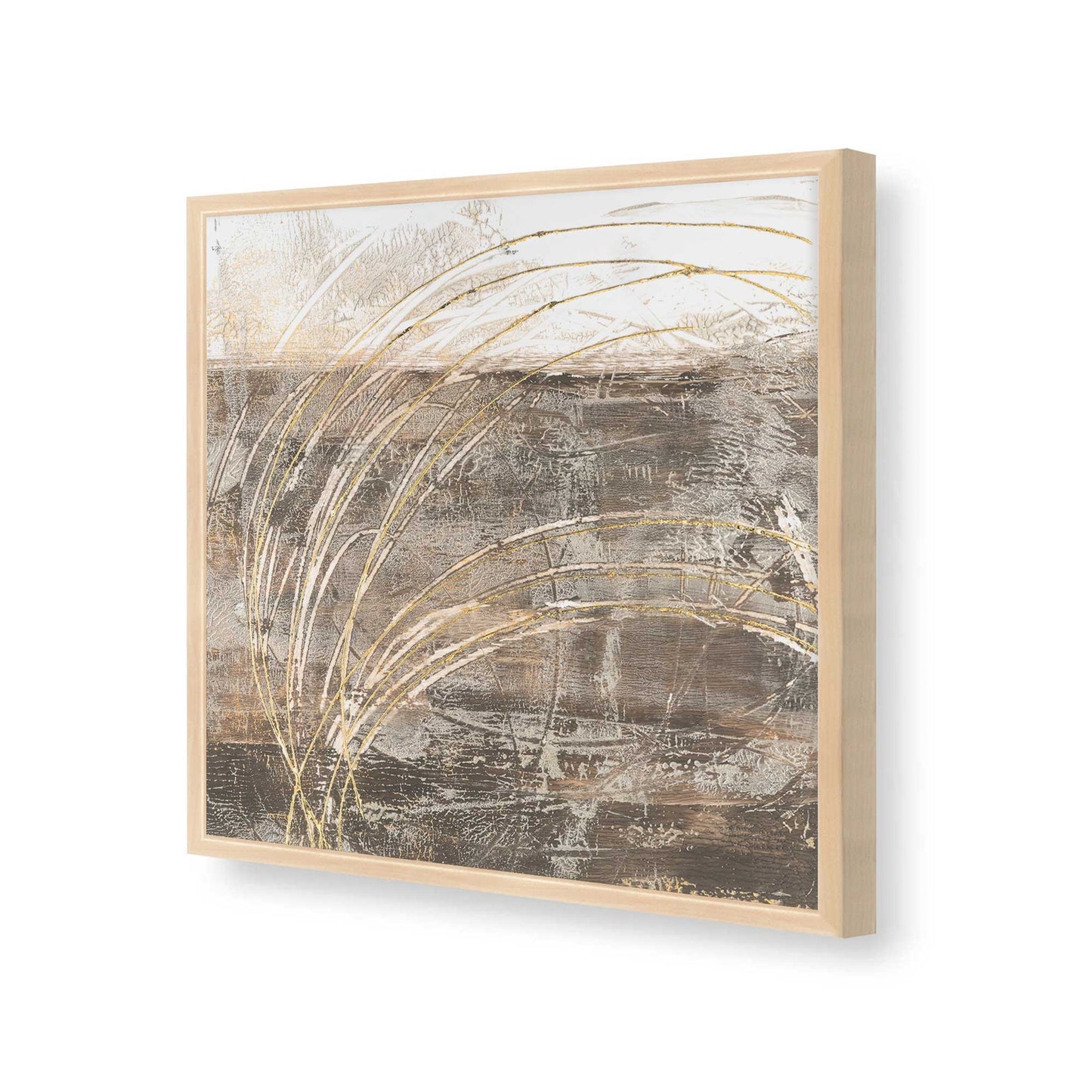 [Color:Raw Maple], Picture of art in a Raw Maple frame at an angle