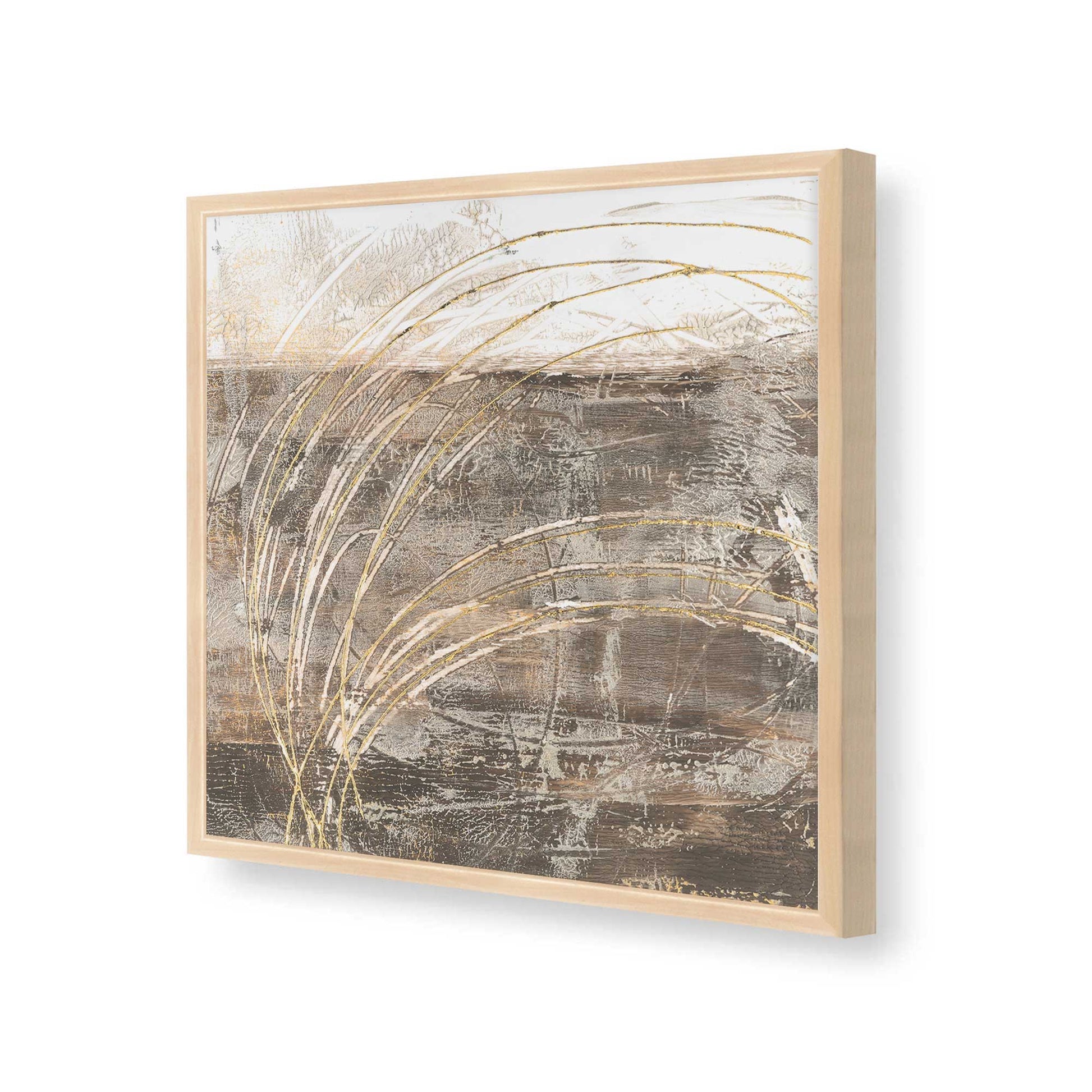 [Color:Raw Maple], Picture of art in a Raw Maple frame at an angle