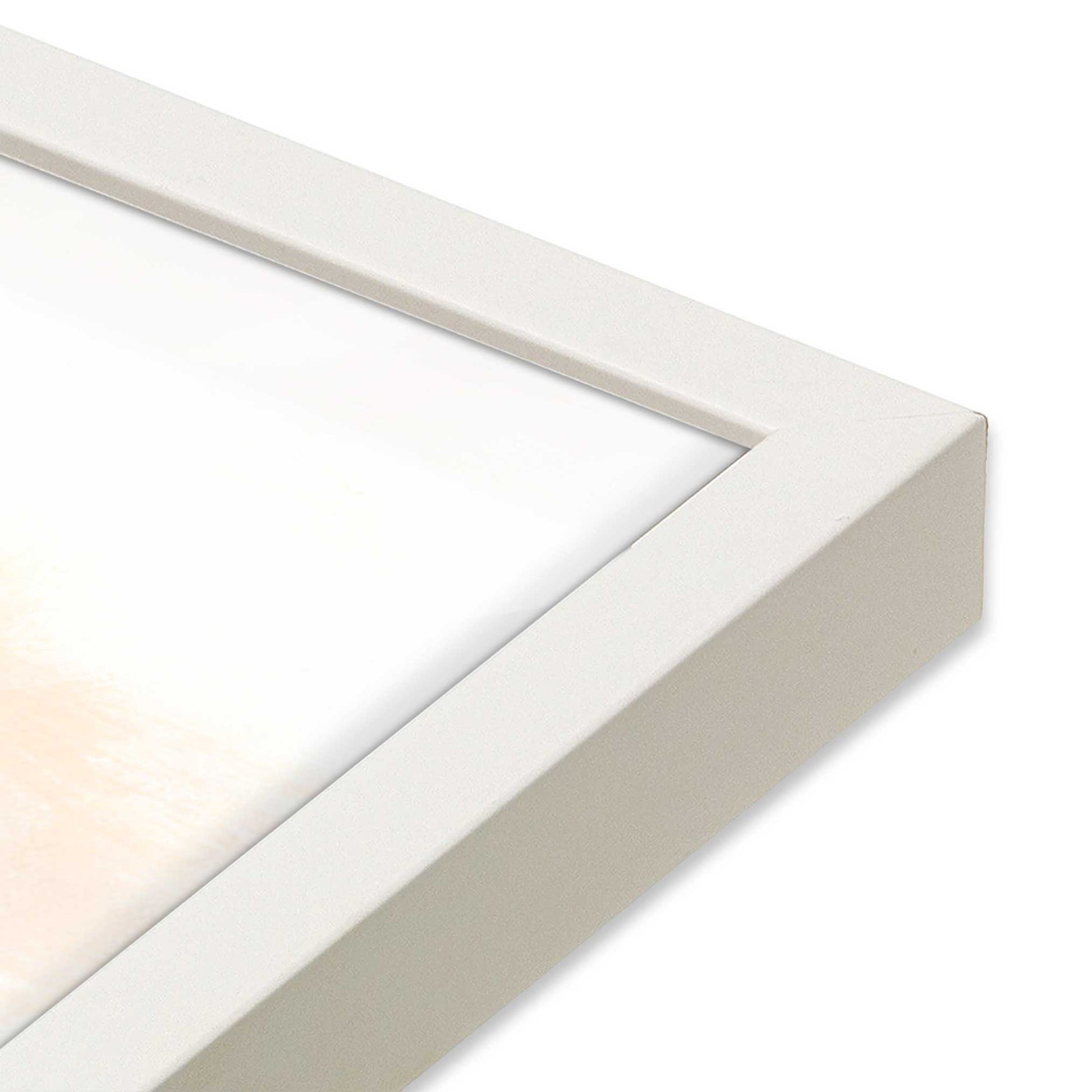 [Color:Opaque White], Picture of art in a Opaque White frame of the corner