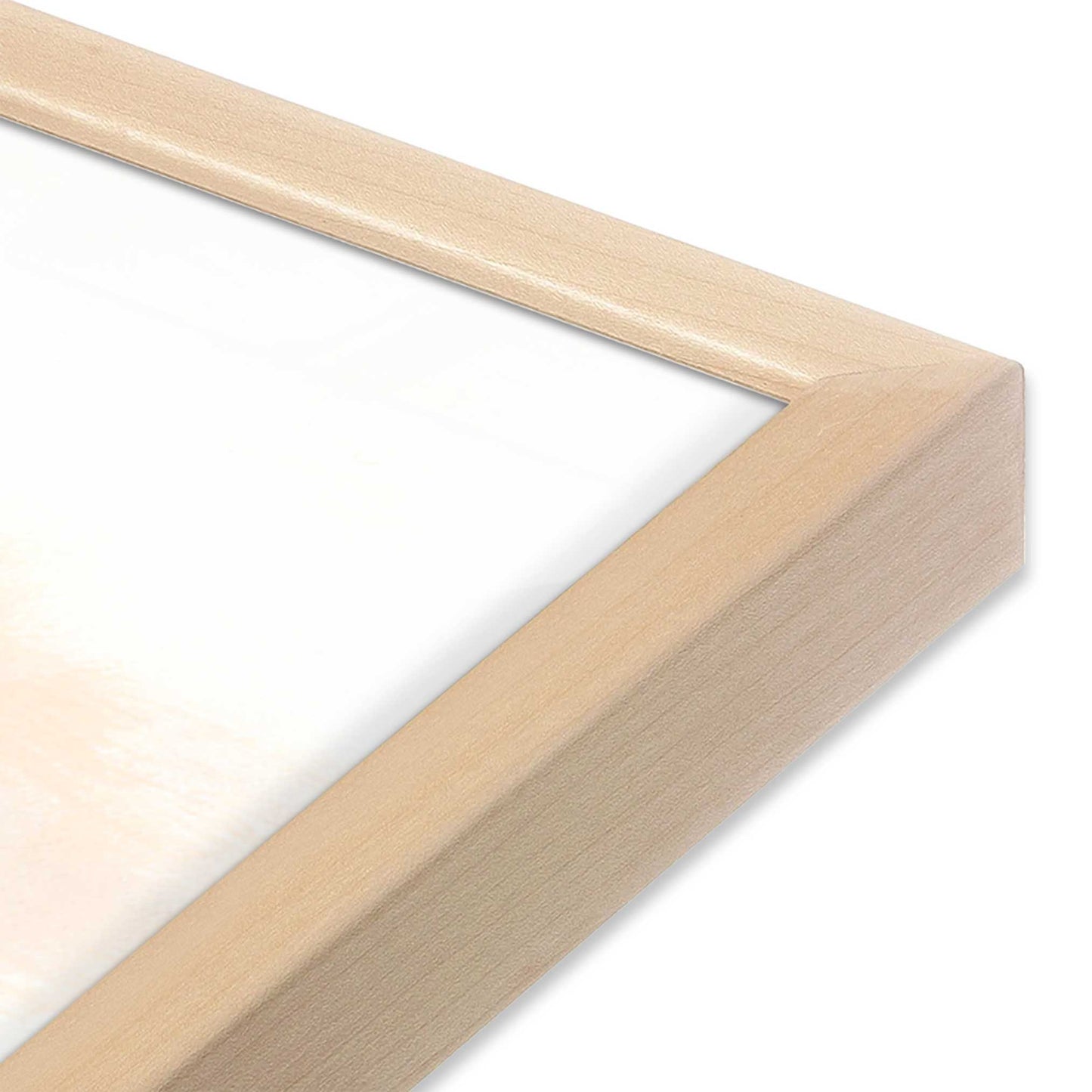 [Color:Raw Maple], Picture of art in a Raw Maple frame of the corner