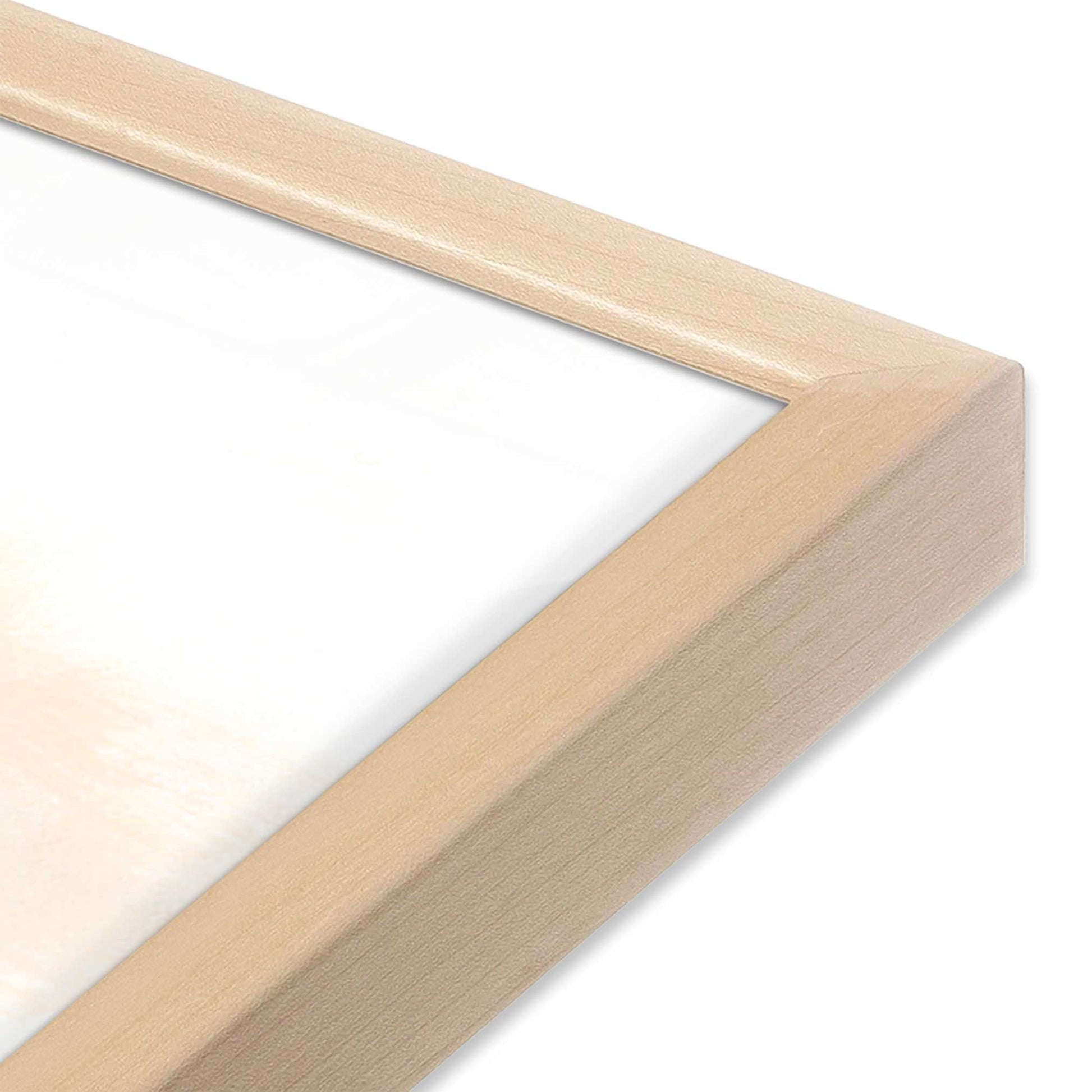 [Color:Raw Maple], Picture of art in a Raw Maple frame of the corner