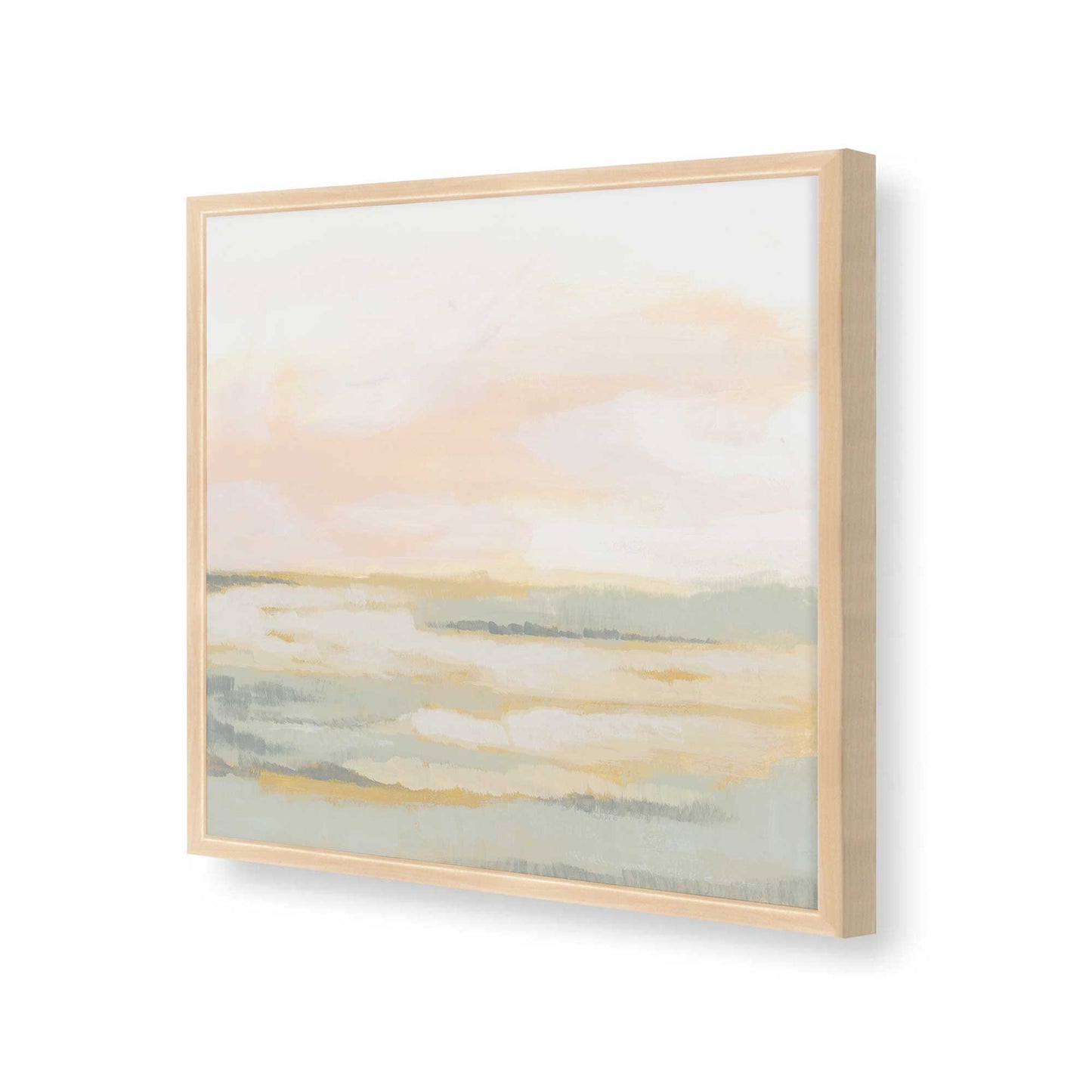 [Color:Raw Maple], Picture of art in a Raw Maple frame at an angle