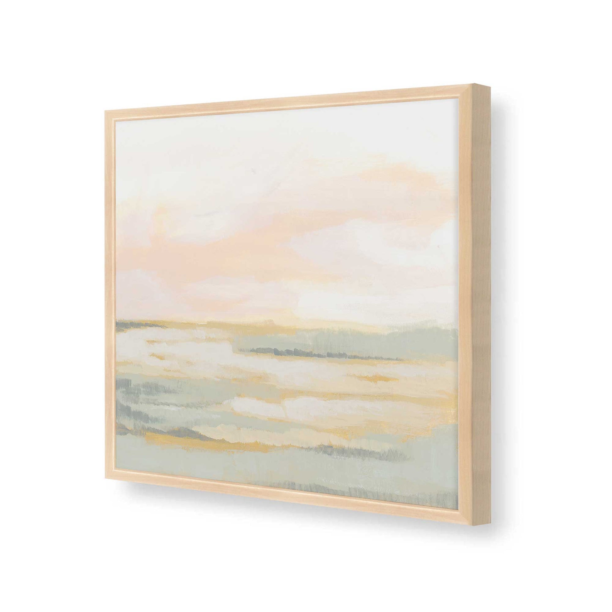 [Color:Raw Maple], Picture of art in a Raw Maple frame at an angle