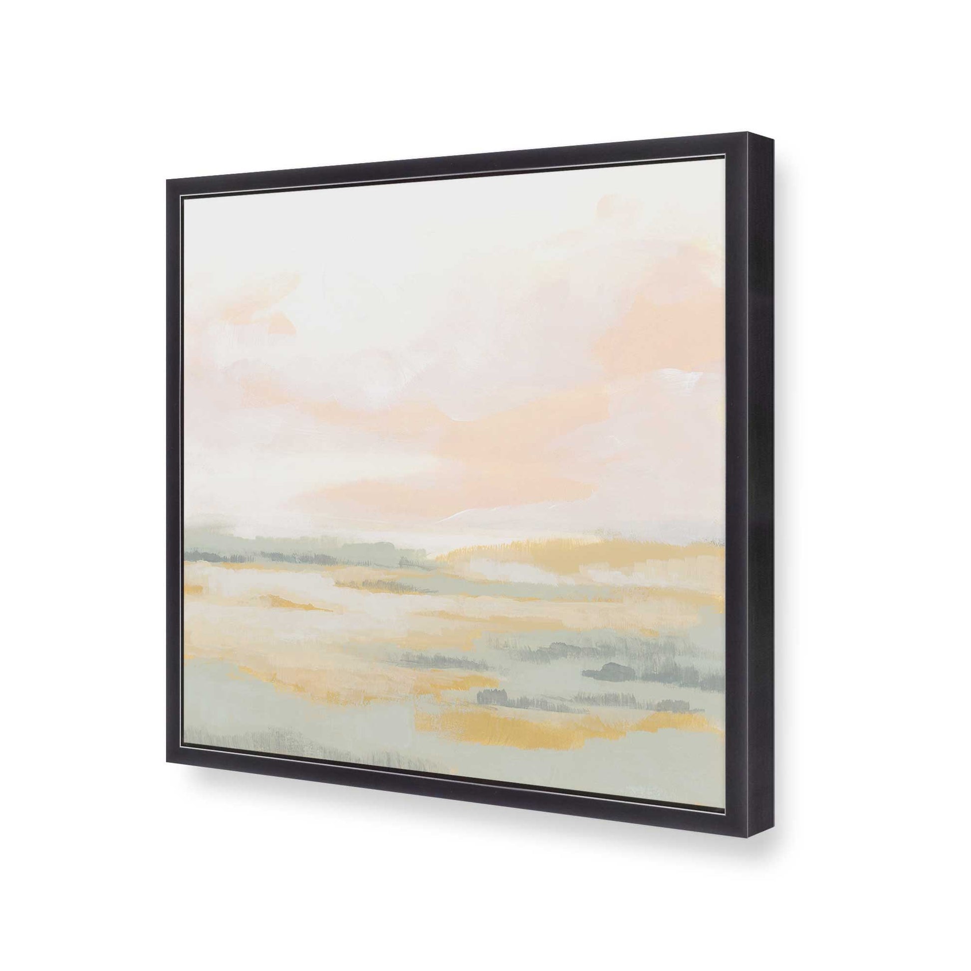[Color:Weathered Zinc], Picture of art in a Weathered Zinc frame at an angle