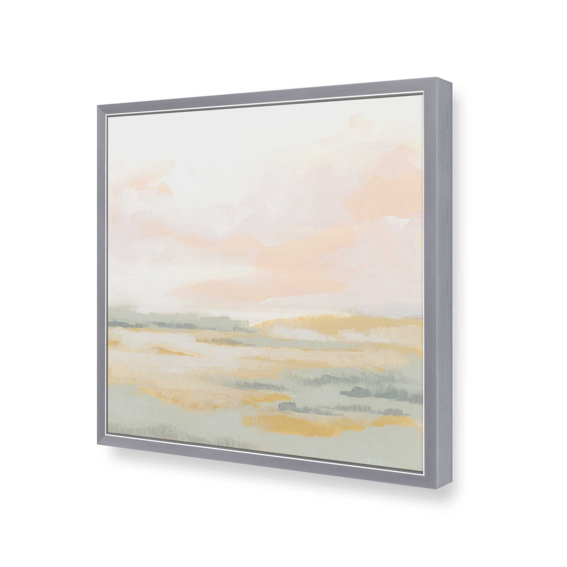 [Color:Polished Chrome], Picture of art in a Polished Chrome frame at an angle