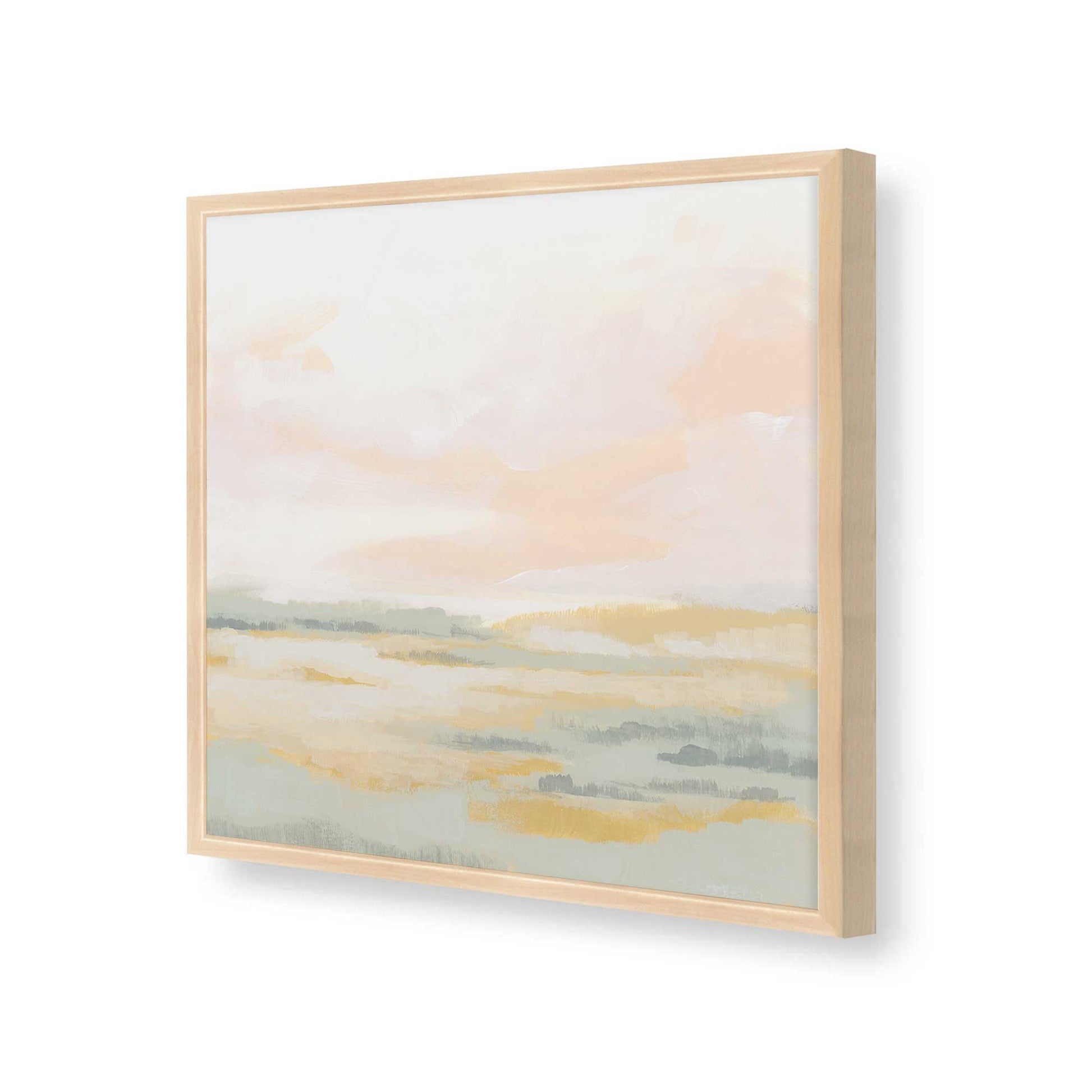 [Color:Raw Maple], Picture of art in a Raw Maple frame at an angle