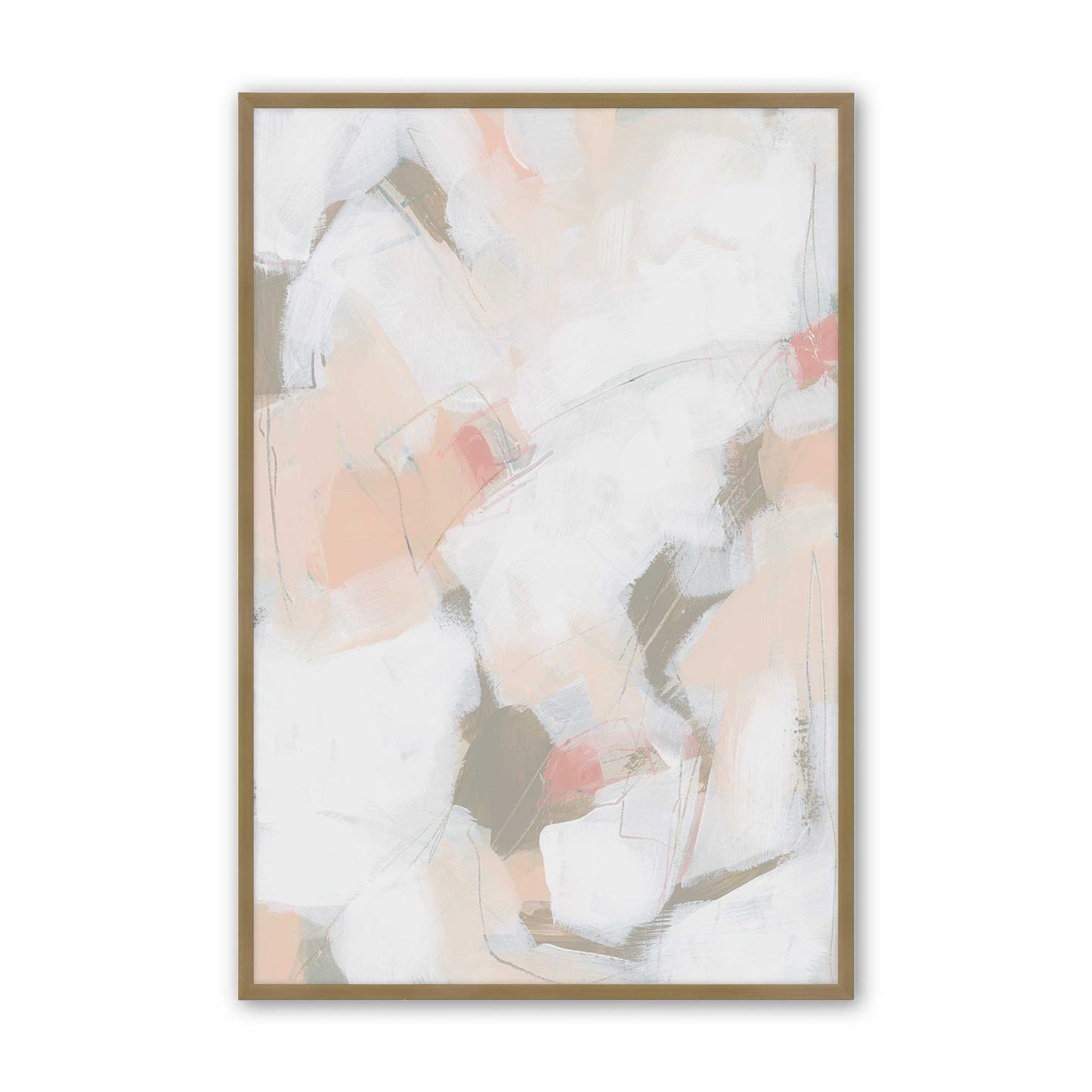 [Color:Brushed Gold], Picture of art in a Brushed Gold frame