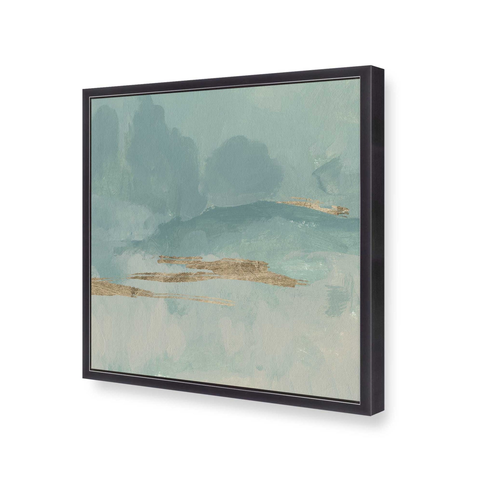 [Color:Weathered Zinc], Picture of art in a Weathered Zinc frame at an angle