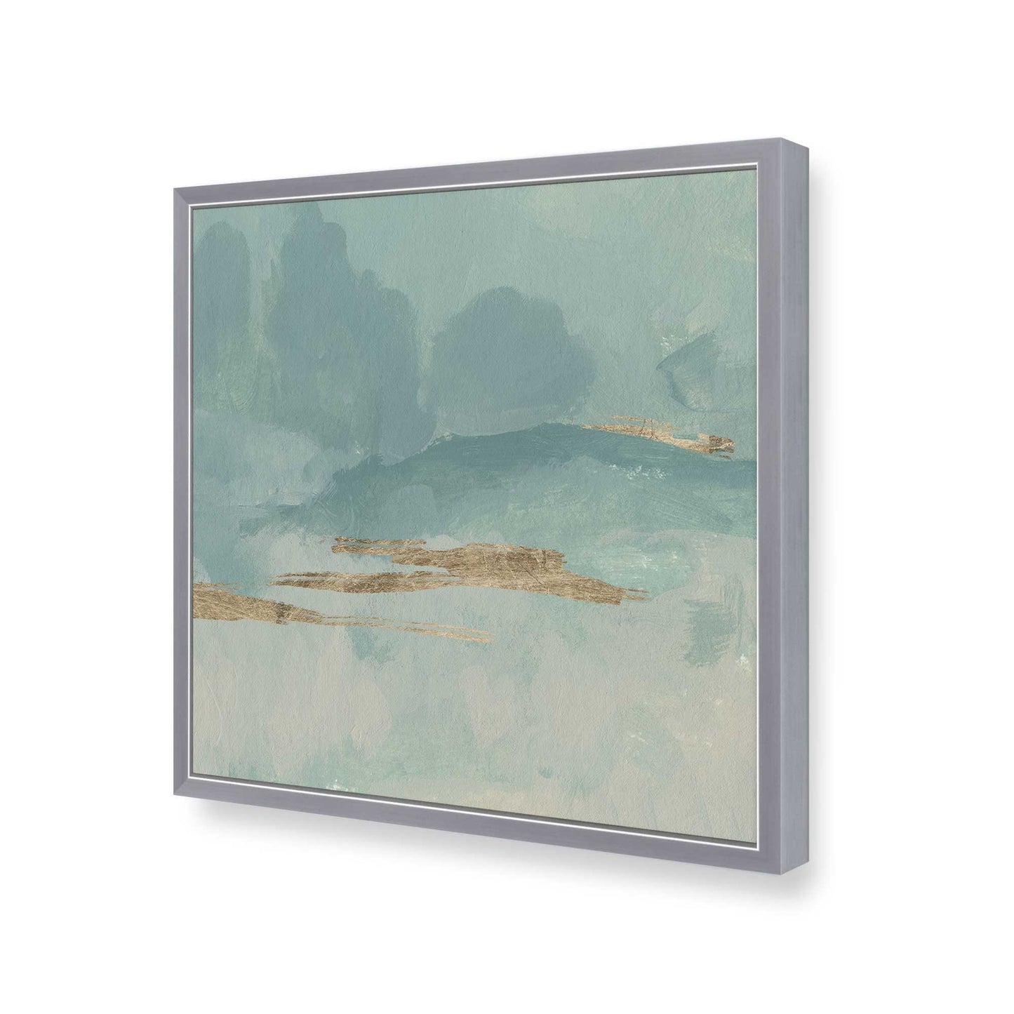 [Color:Polished Chrome], Picture of art in a Polished Chrome frame at an angle