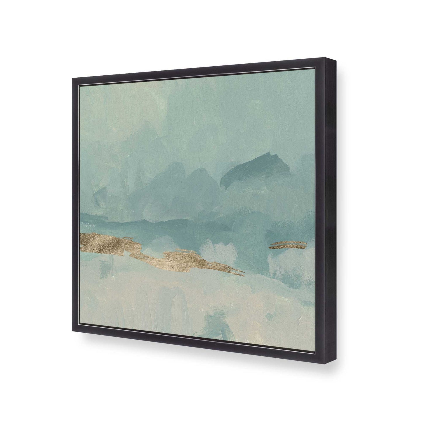 [Color:Weathered Zinc], Picture of art in a Weathered Zinc frame at an angle