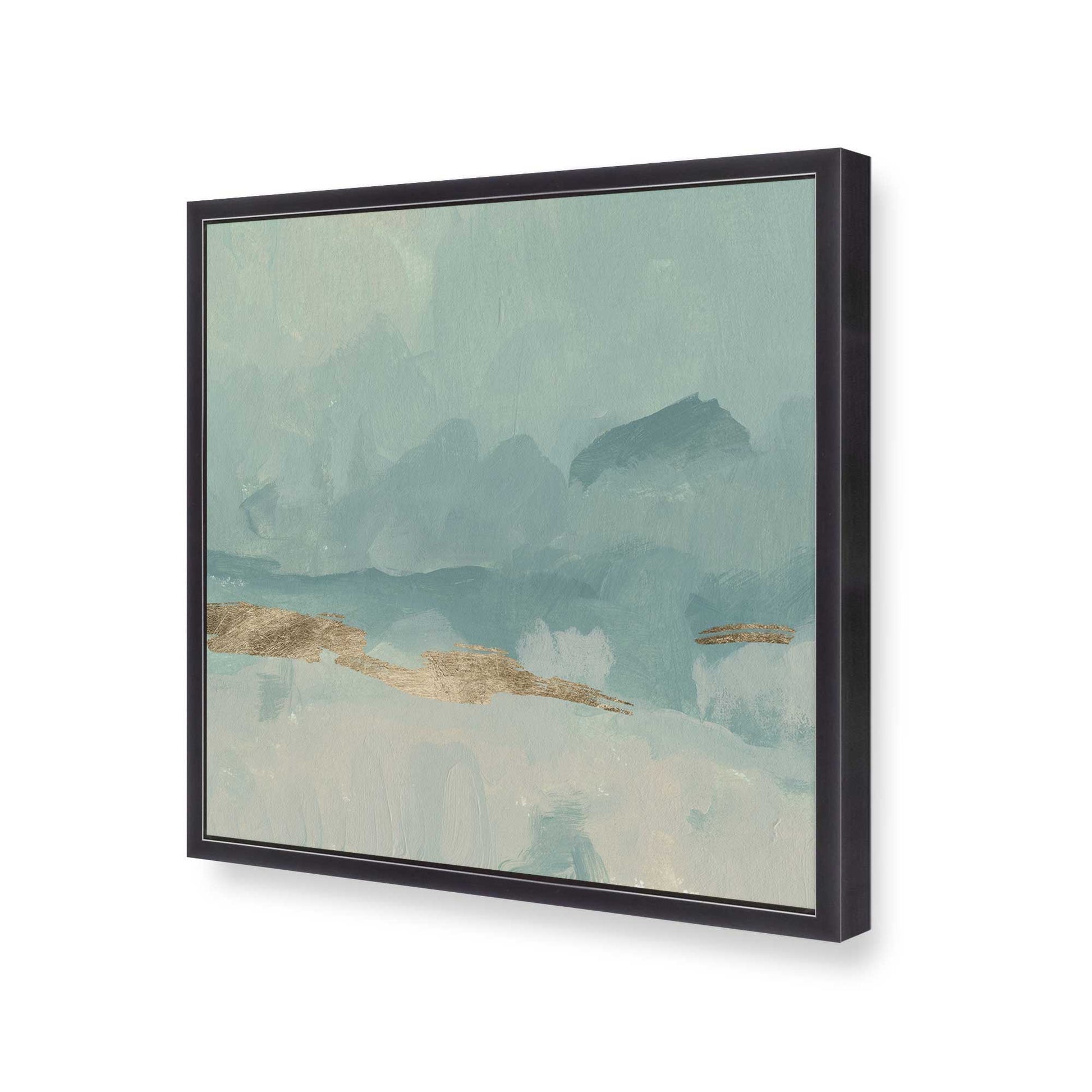 [Color:Weathered Zinc], Picture of art in a Weathered Zinc frame at an angle