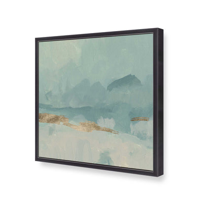 [Color:Weathered Zinc], Picture of art in a Weathered Zinc frame at an angle