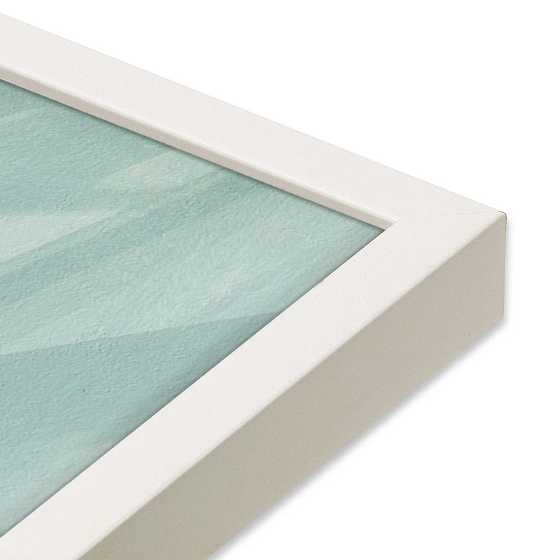 [Color:Opaque White], Picture of art in a Opaque White frame of the corner