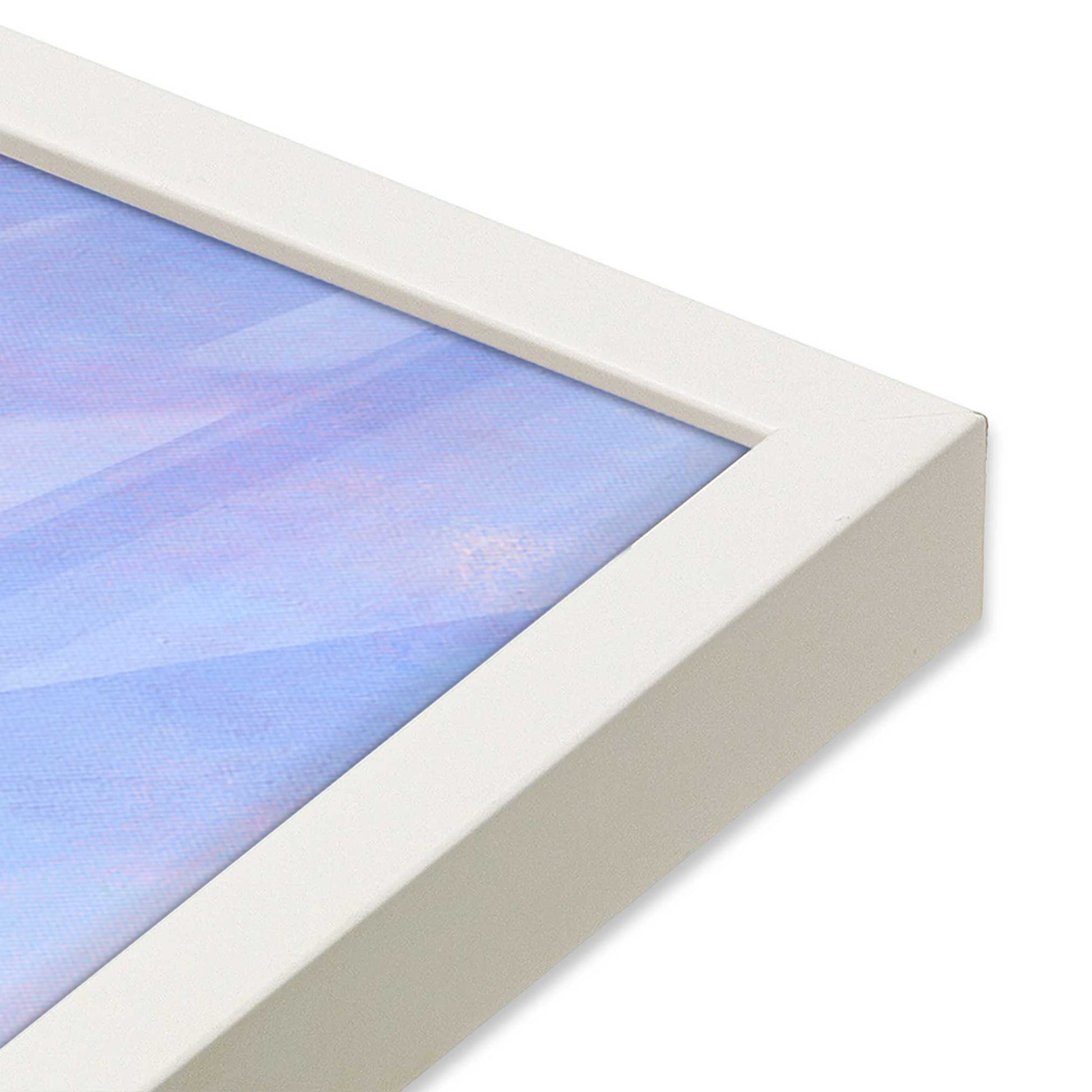 [Color:Opaque White], Picture of art in a Opaque White frame of the corner