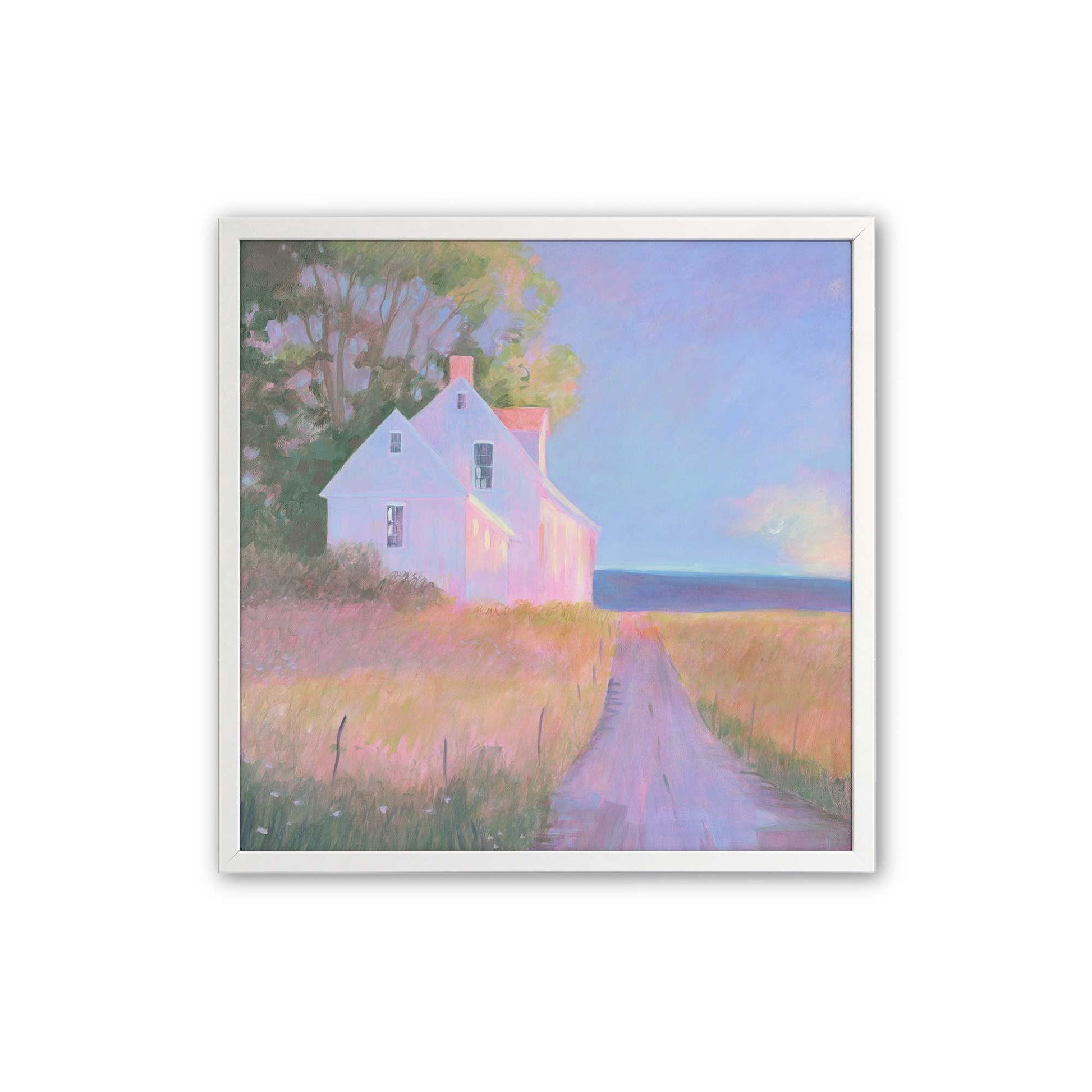 [Color:Opaque White], Picture of art in a Opaque White frame