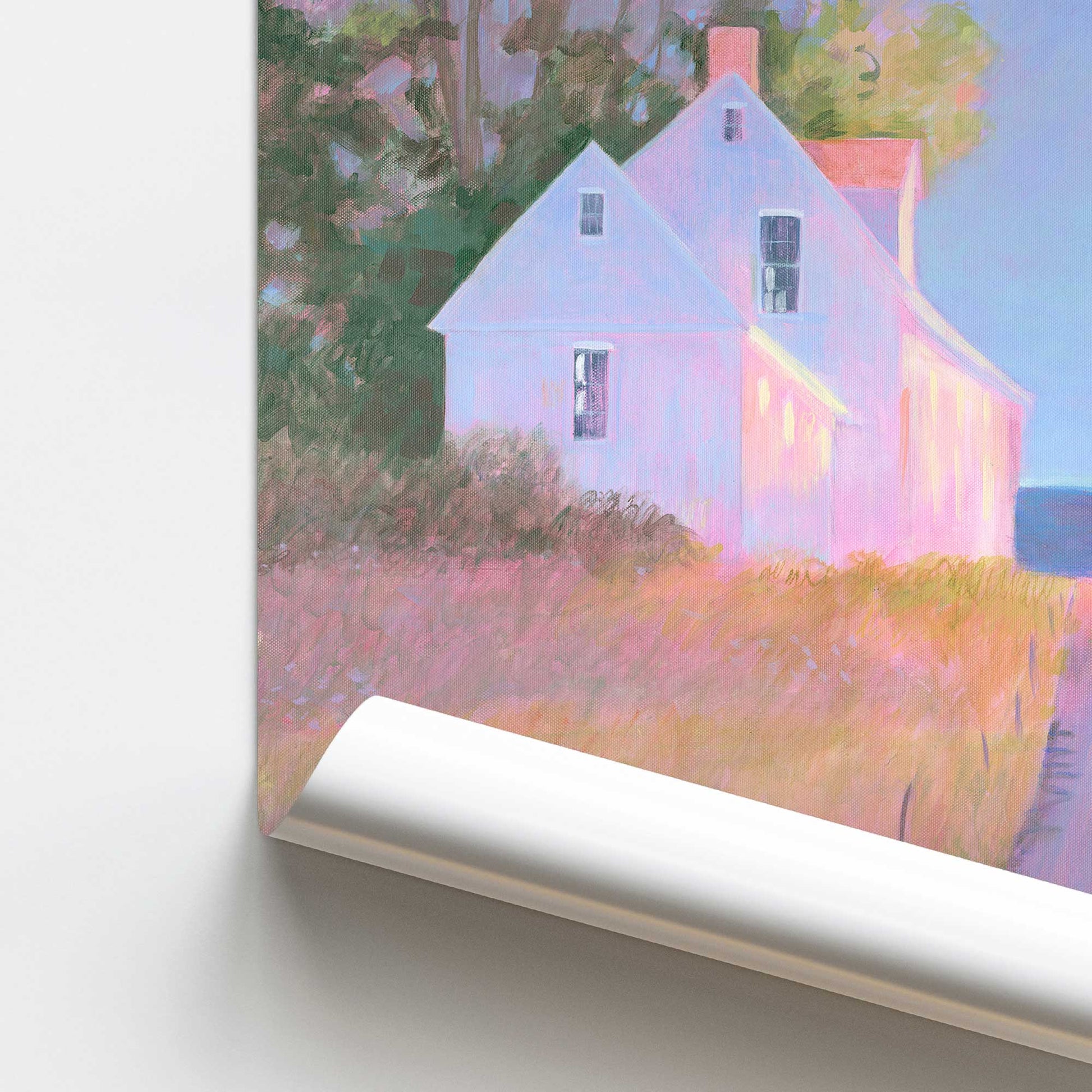 [color:Rolled Print], Picture of close up of art