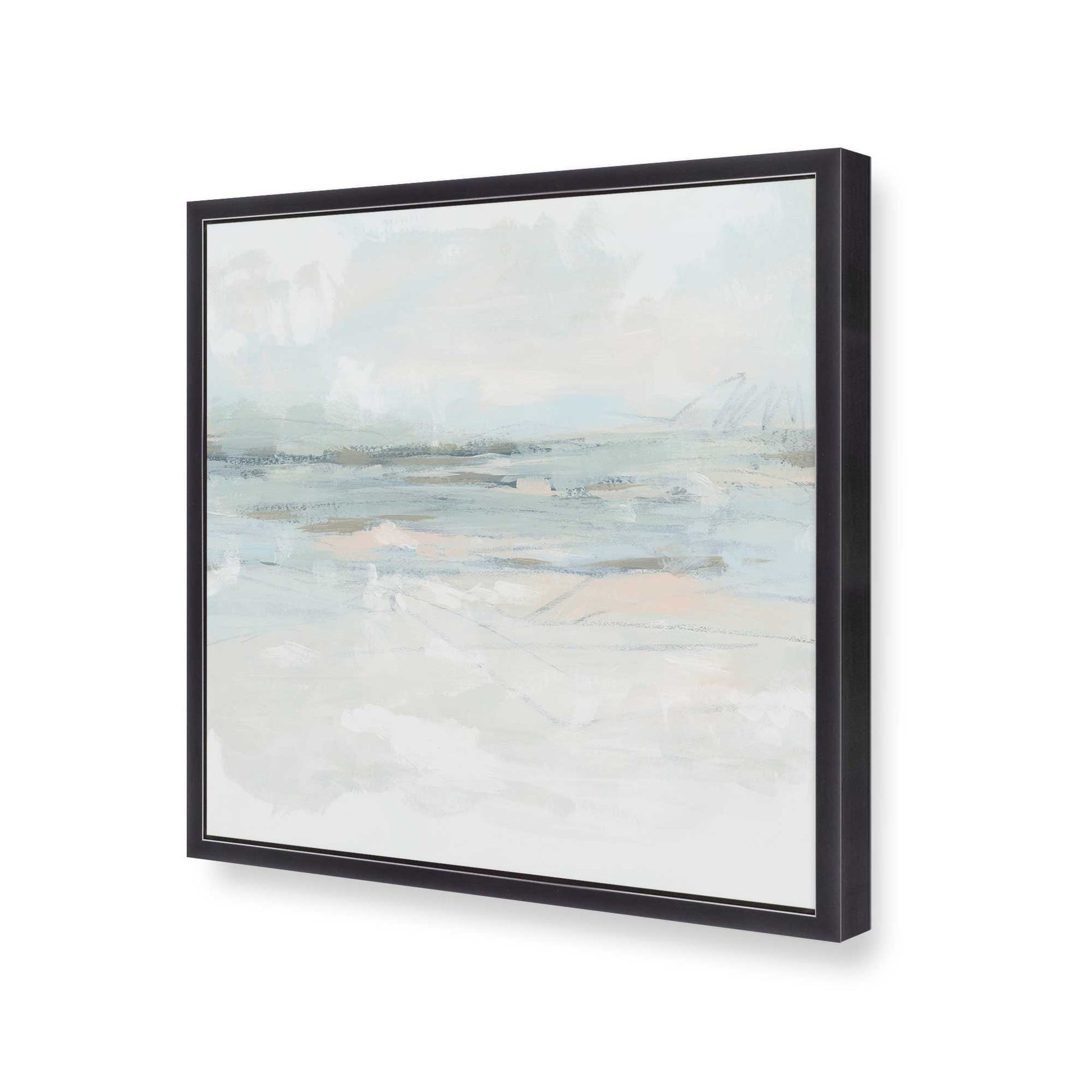 [Color:Weathered Zinc], Picture of art in a Weathered Zinc frame at an angle