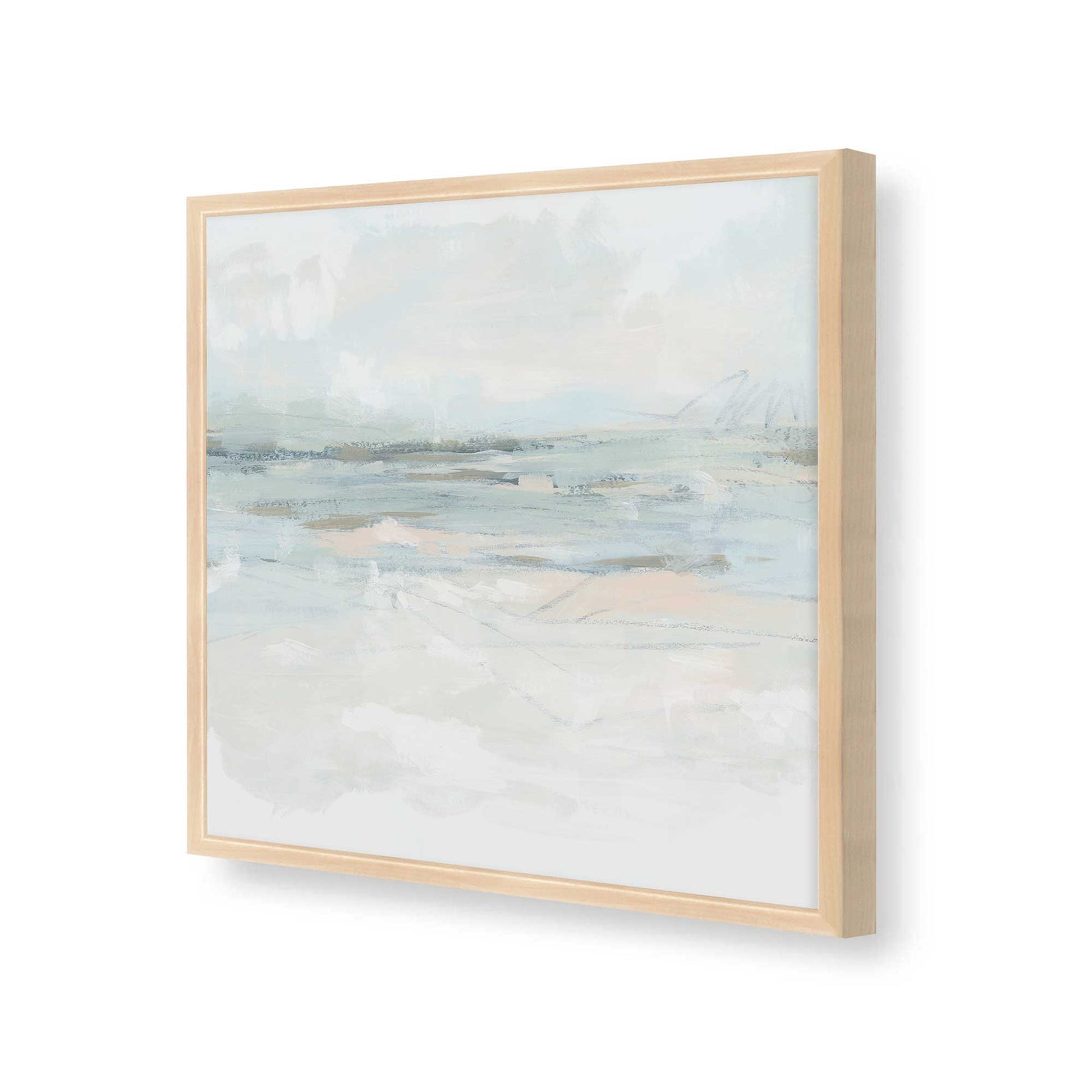 [Color:Raw Maple], Picture of art in a Raw Maple frame at an angle