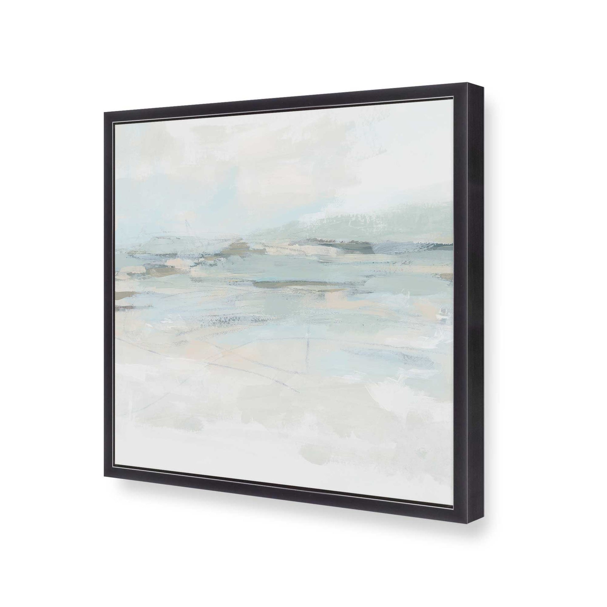 [Color:Weathered Zinc], Picture of art in a Weathered Zinc frame at an angle