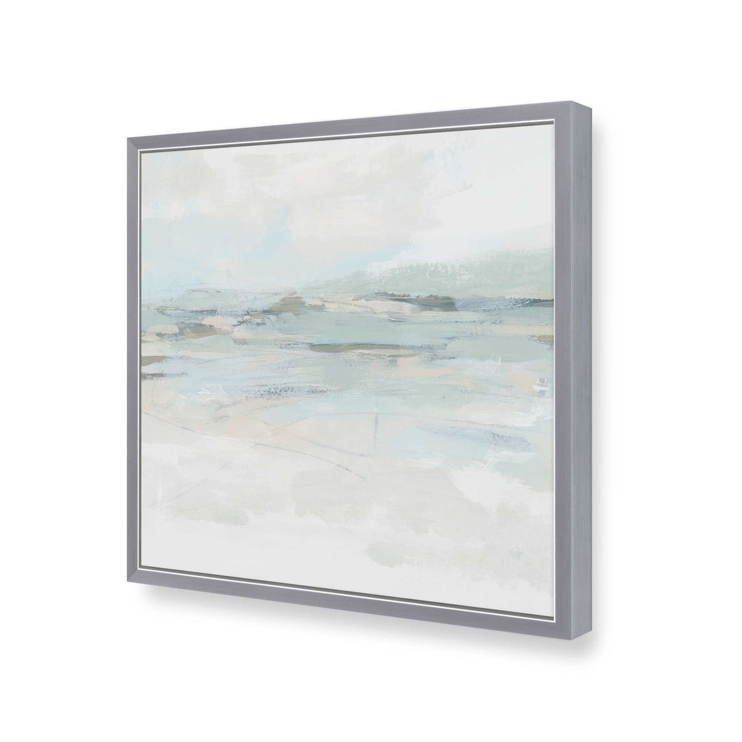 [Color:Polished Chrome], Picture of art in a Polished Chrome frame at an angle