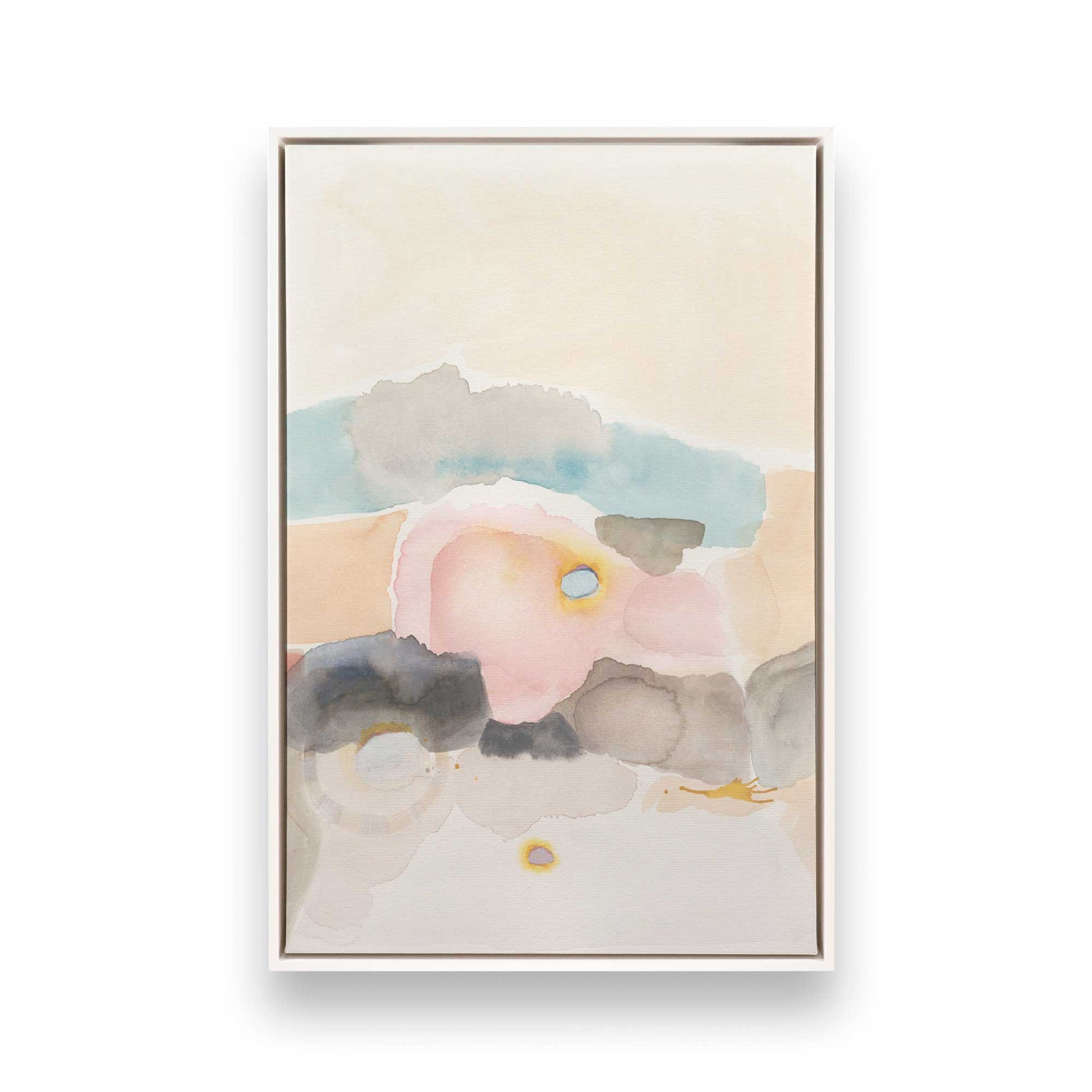 [Color:Opaque White], Picture of art in a White frame