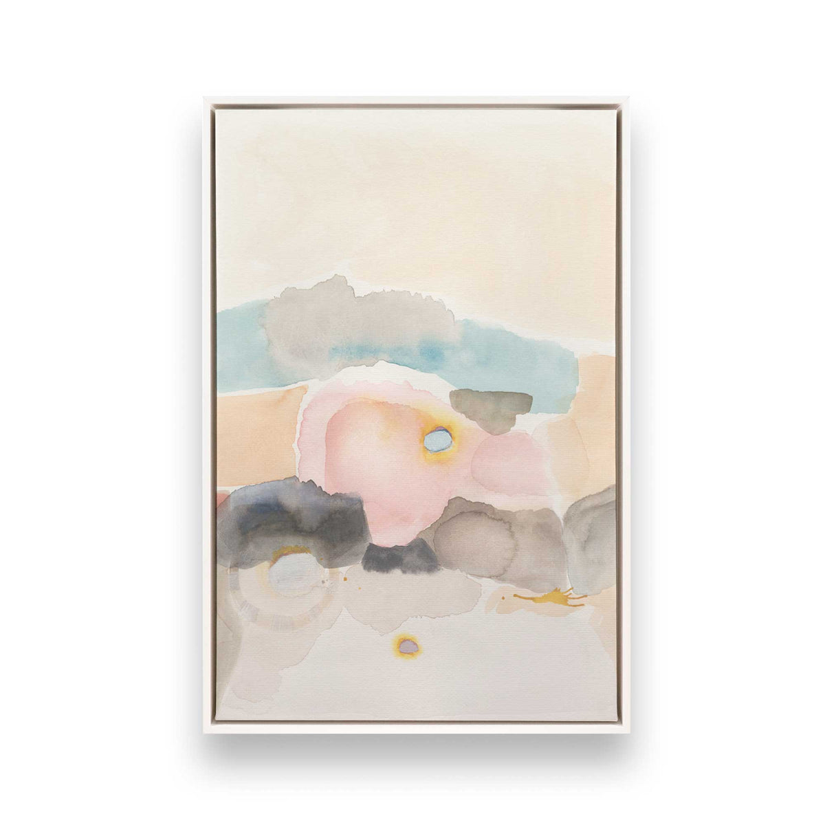 [Color:Opaque White], Picture of art in a White frame