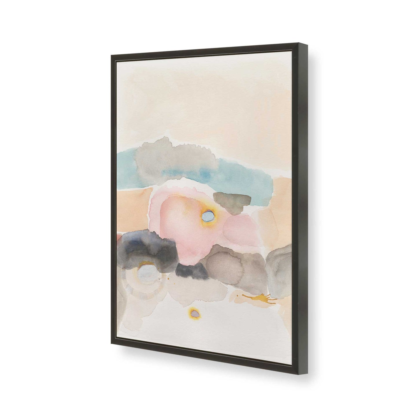 [Color:Satin Black], Picture of art in a Satin Black frame of the corner