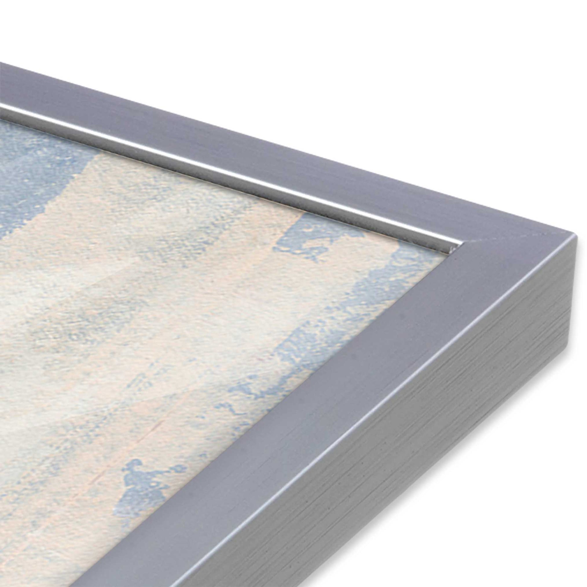 [Color:Polished Chrome], Picture of art in a Polished Chrome frame of the corner