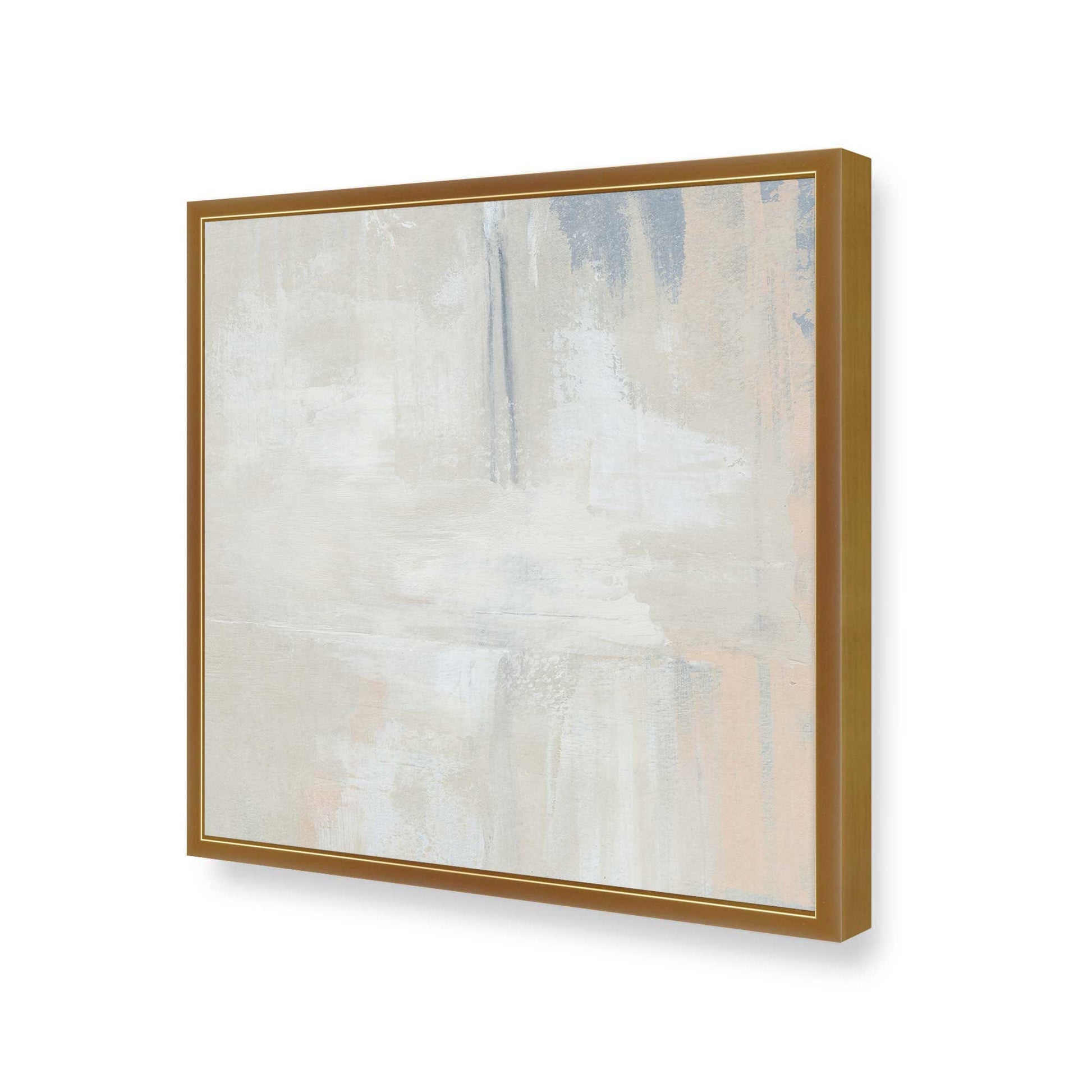 [Color:Polished Gold], Picture of art in a Polished Gold frame at an angle
