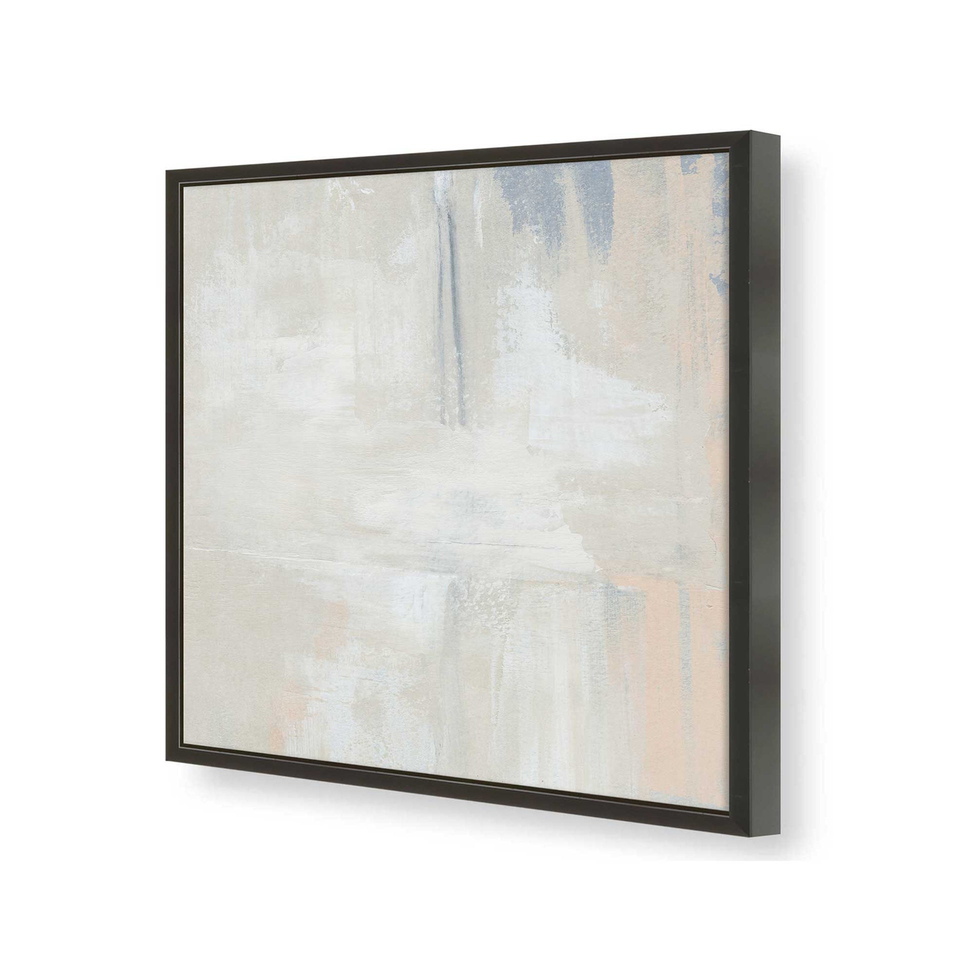 [Color:Satin Black], Picture of art in a Satin Black frame at an angle