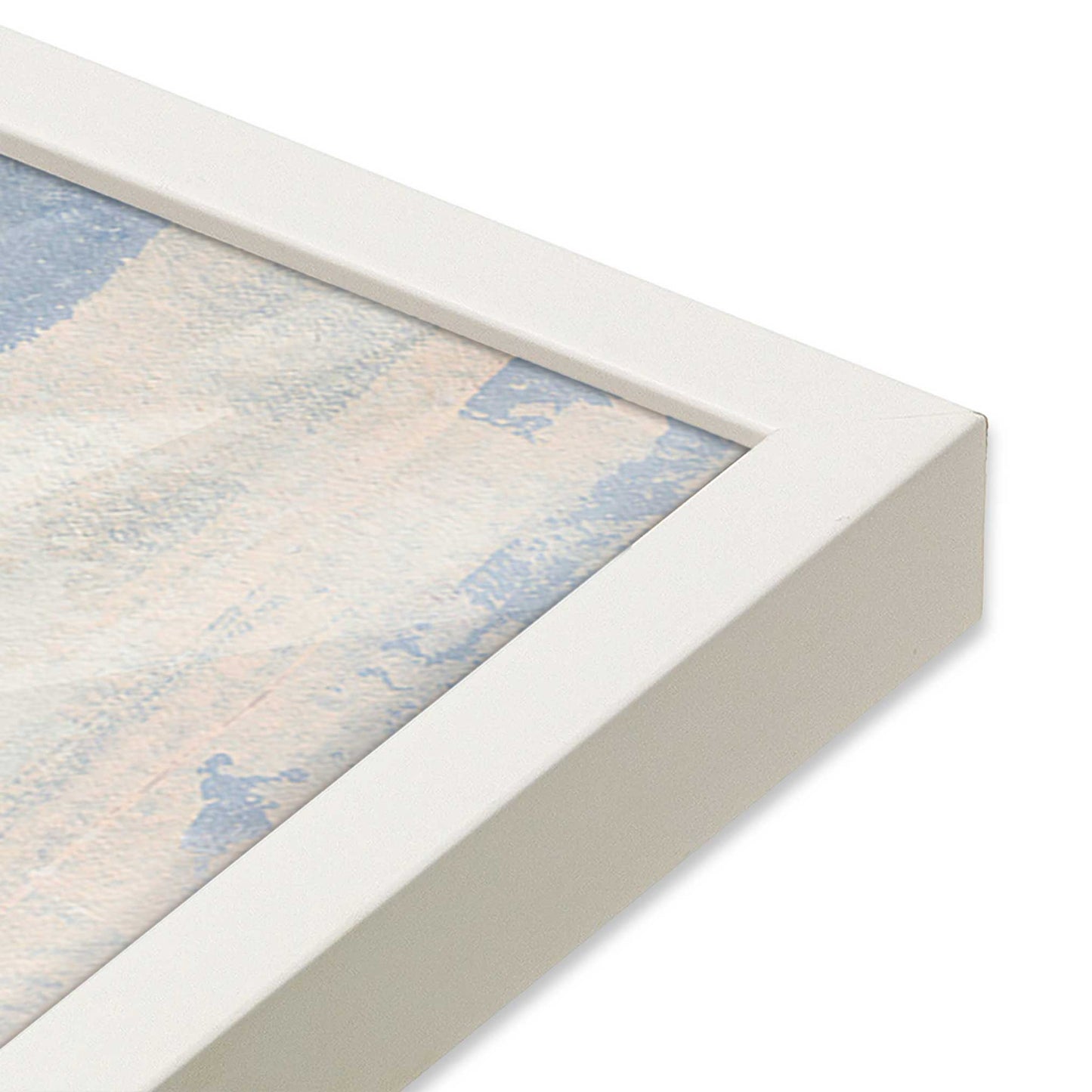 [Color:Opaque White], Picture of art in a Opaque White frame of the corner