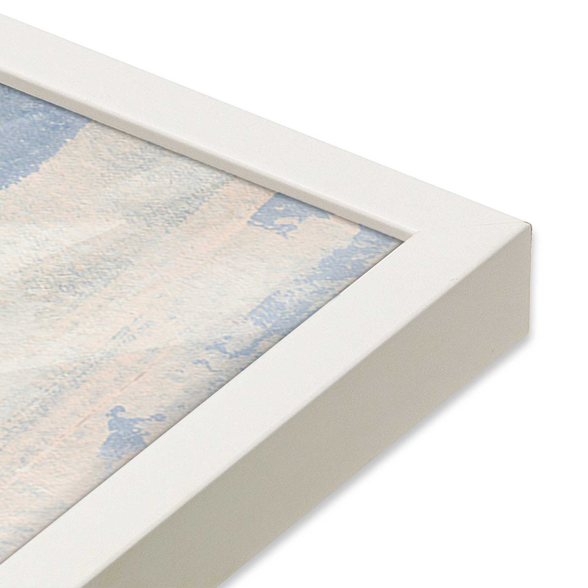 [Color:Opaque White], Picture of art in a Opaque White frame of the corner