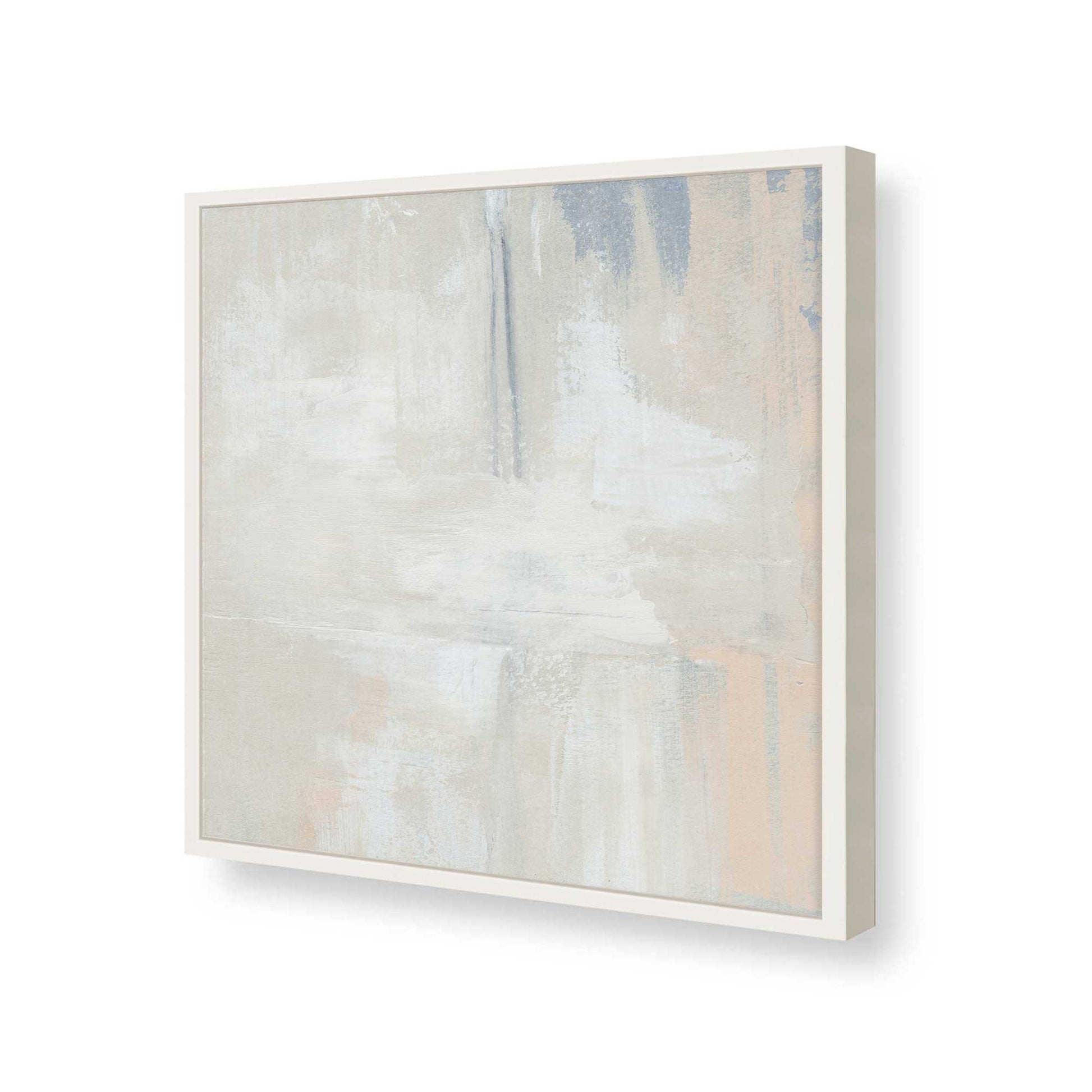 [Color:Opaque White], Picture of art in a Opaque White frame at an angle