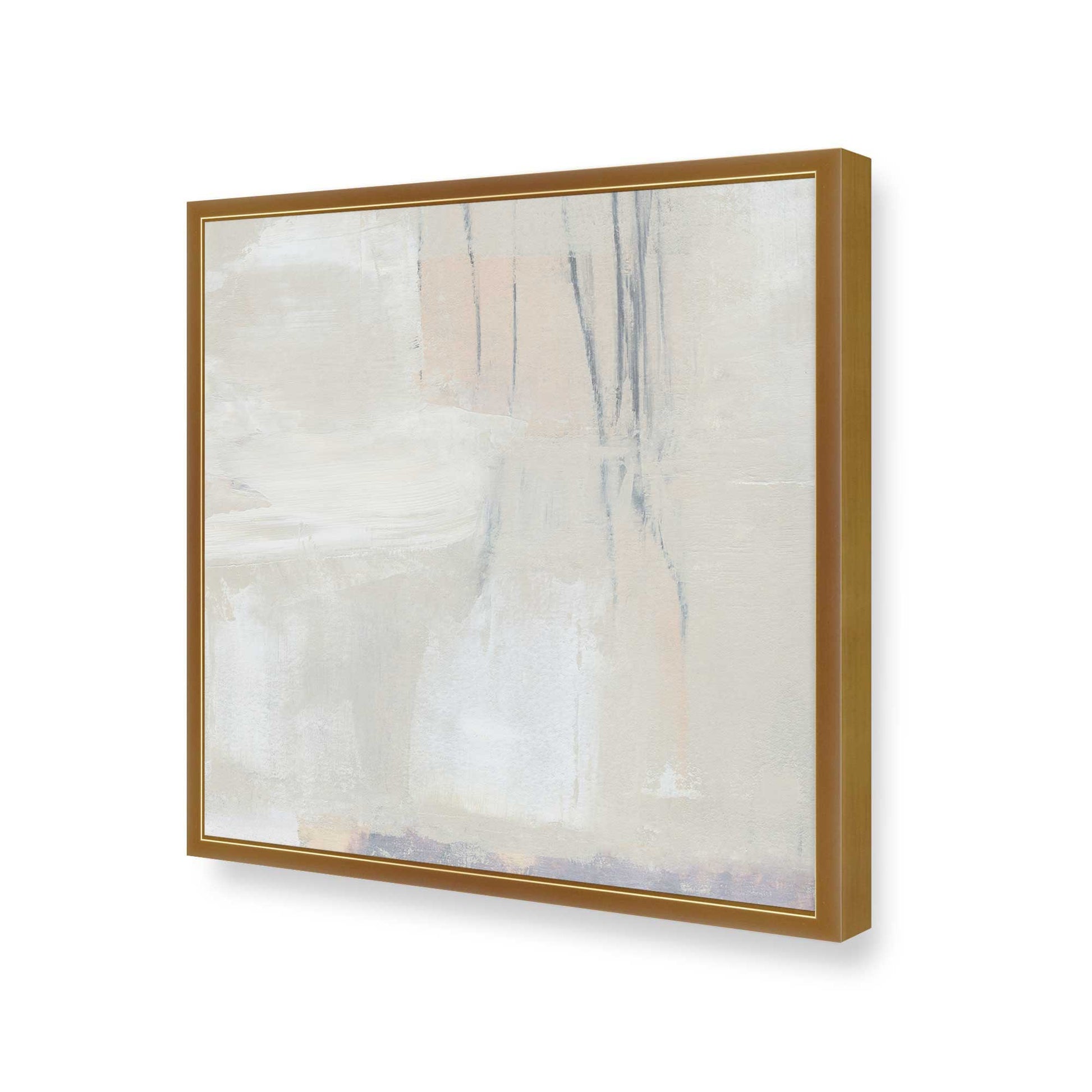 [Color:Polished Gold], Picture of art in a Polished Gold frame at an angle