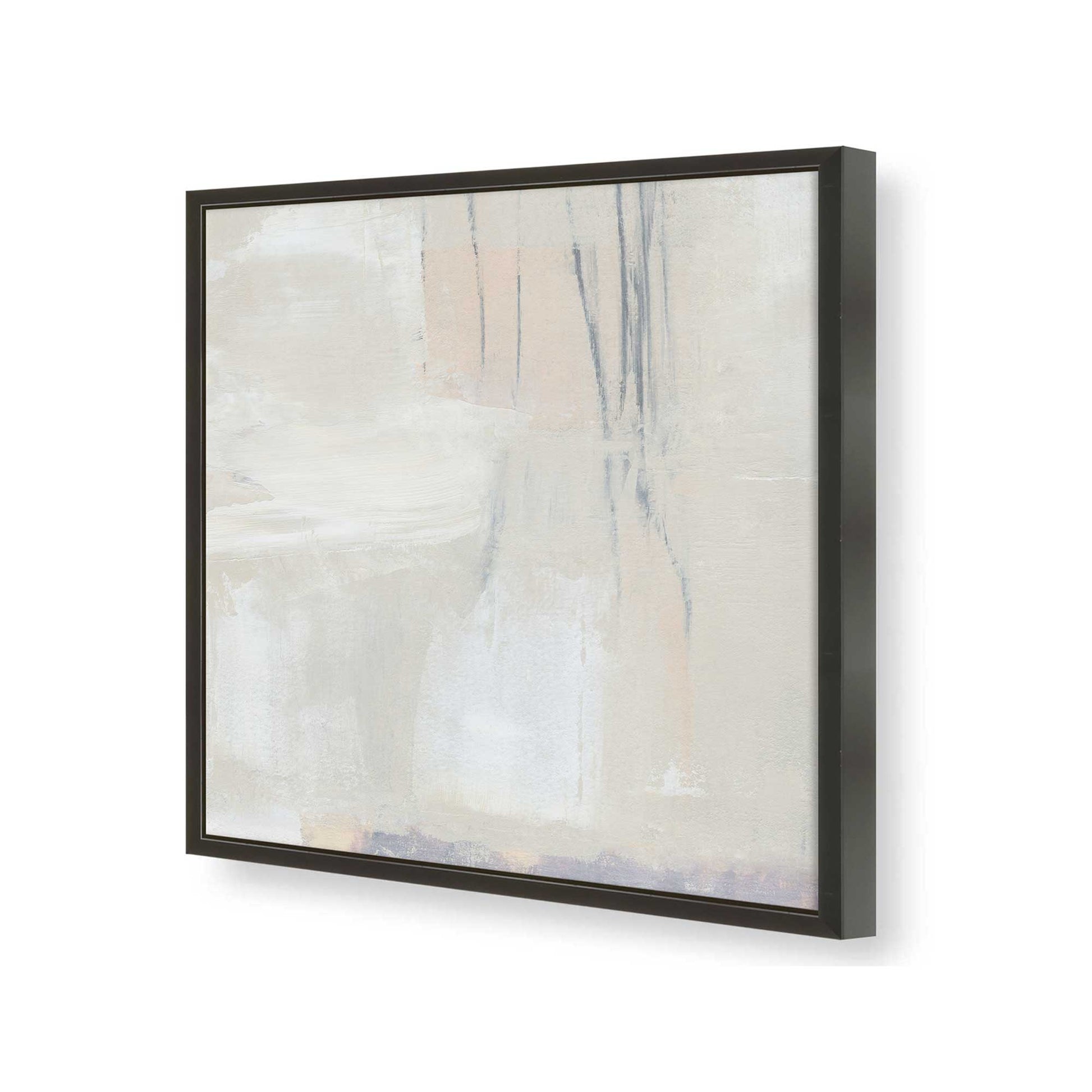 [Color:Satin Black], Picture of art in a Satin Black frame at an angle