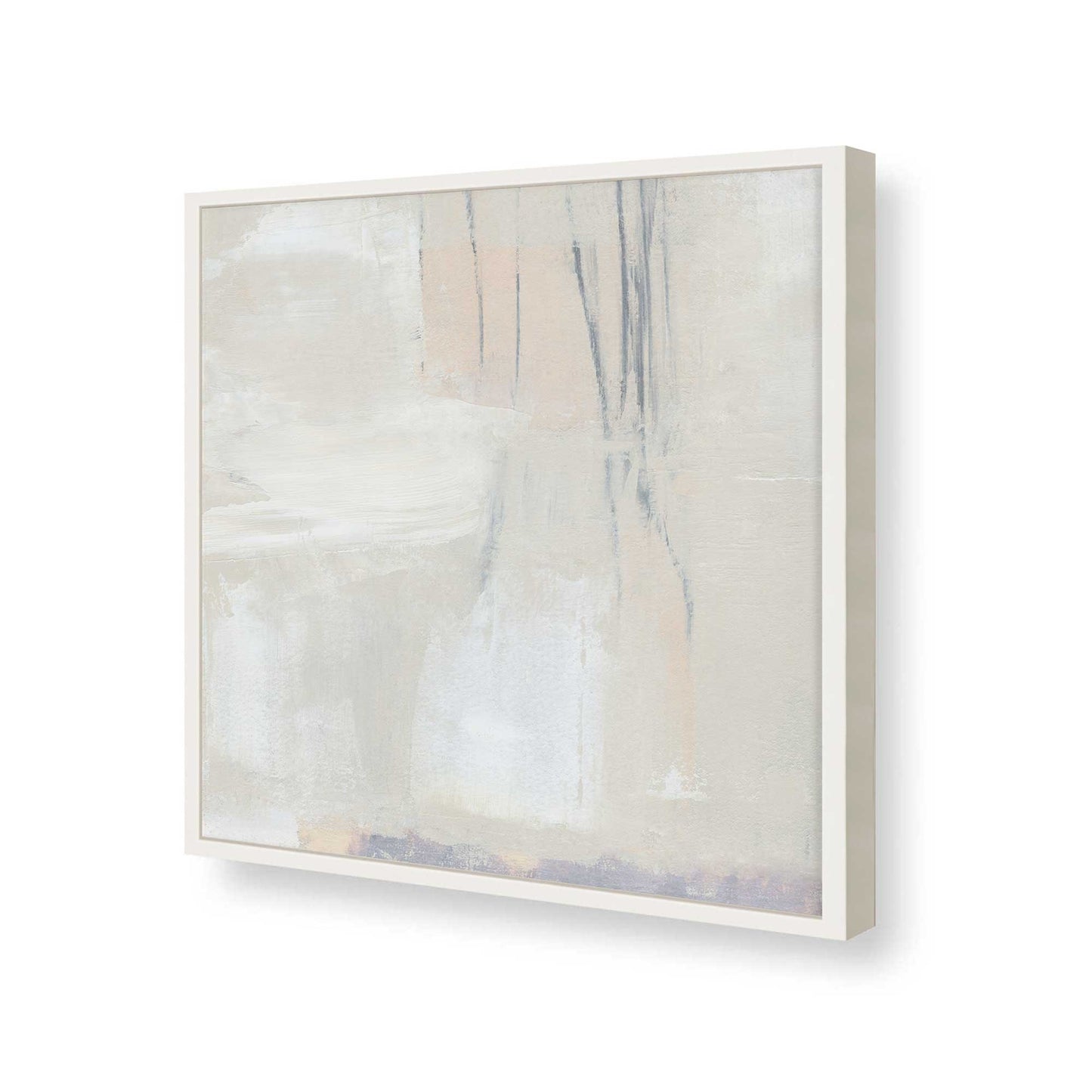 [Color:Opaque White], Picture of art in a Opaque White frame at an angle