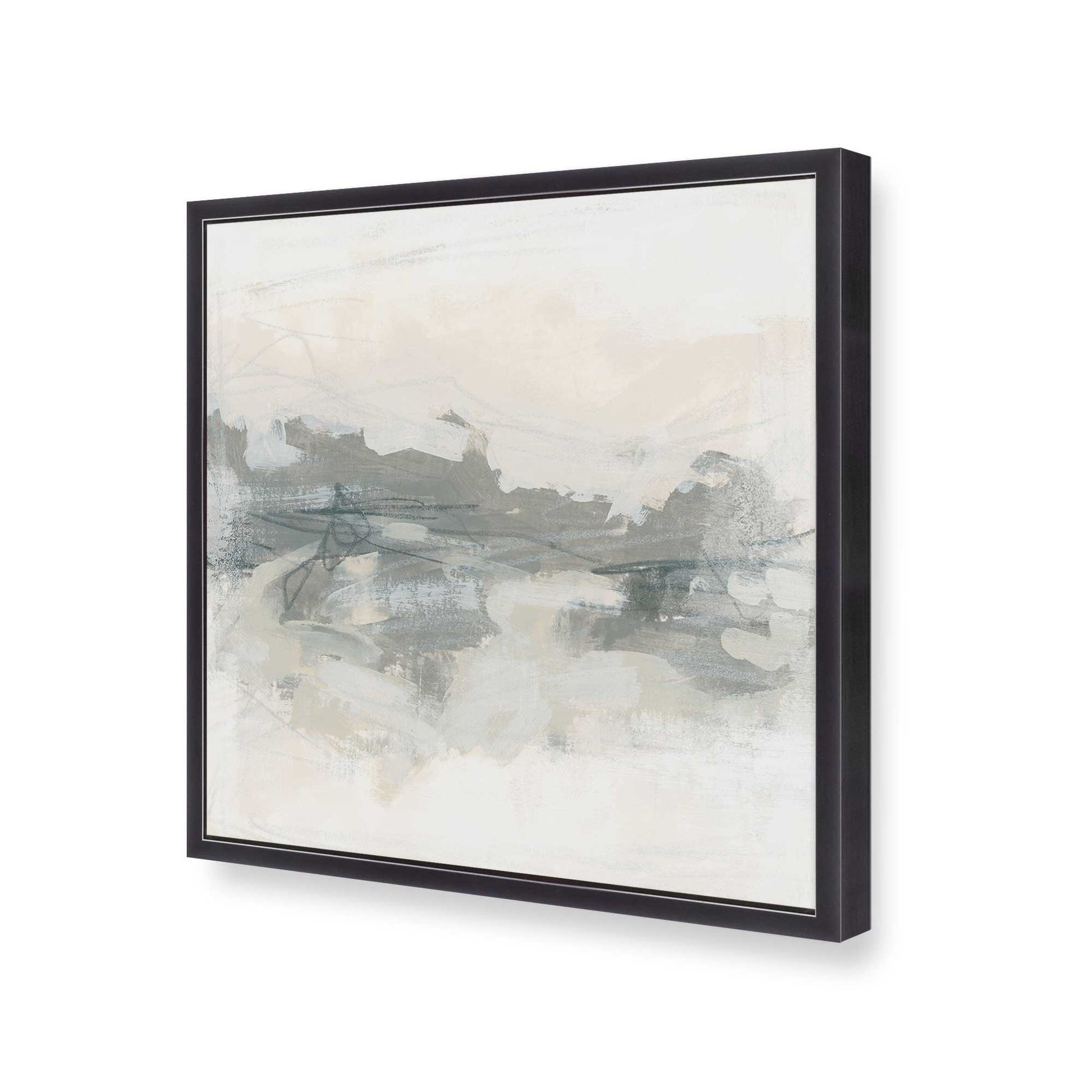 [Color:Weathered Zinc], Picture of art in a Weathered Zinc frame at an angle
