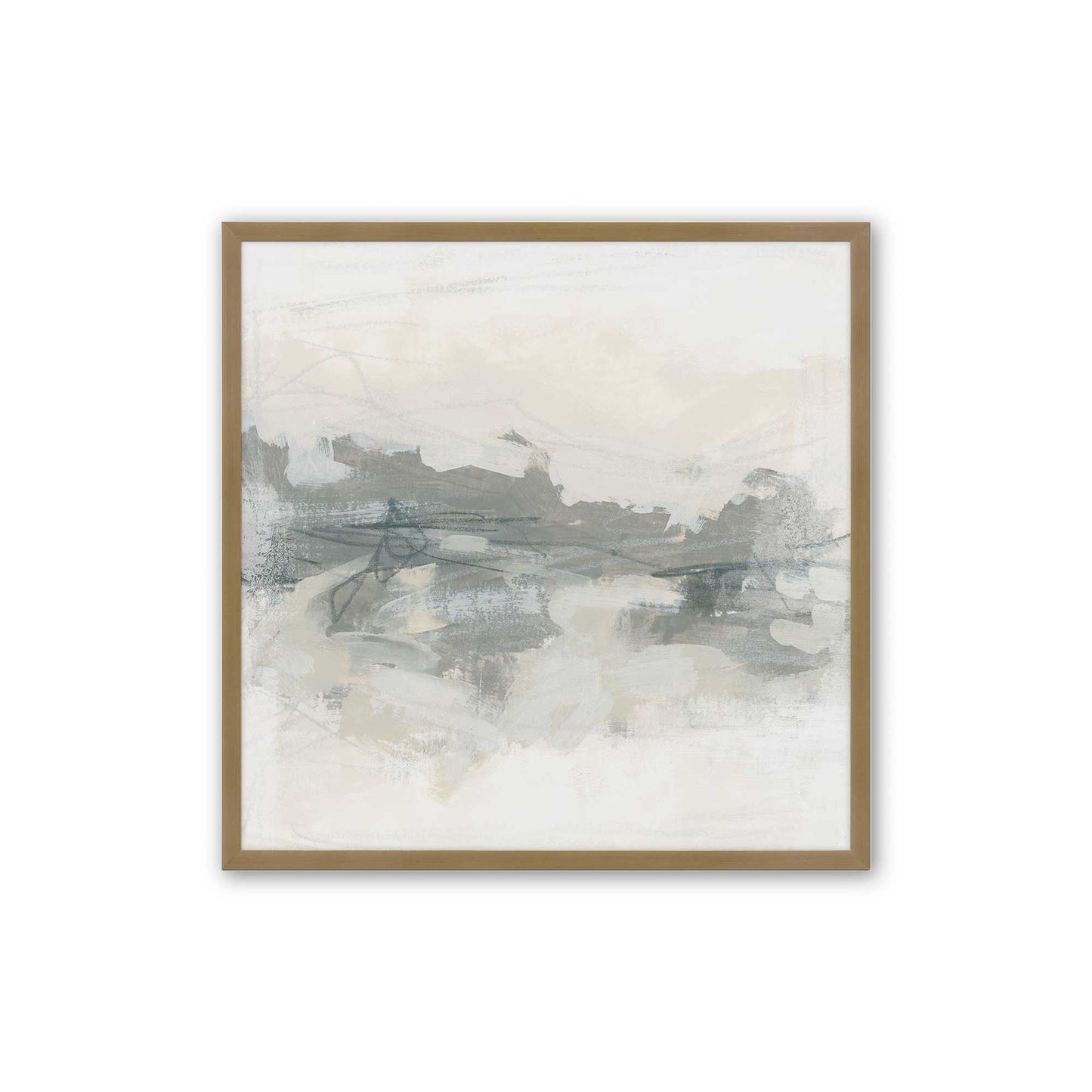 [Color:Brushed Gold], Picture of art in a Brushed Gold frame