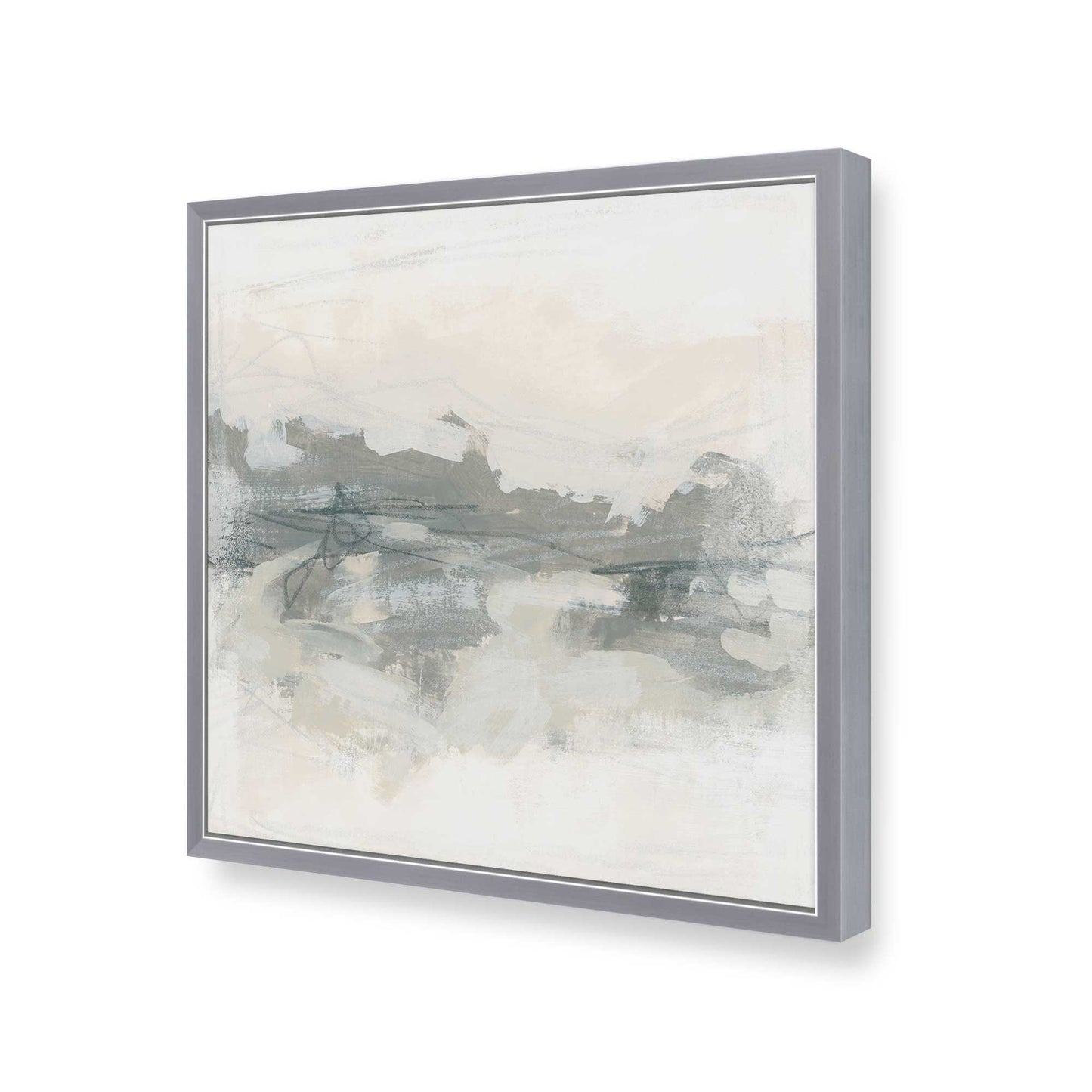 [Color:Polished Chrome], Picture of art in a Polished Chrome frame at an angle